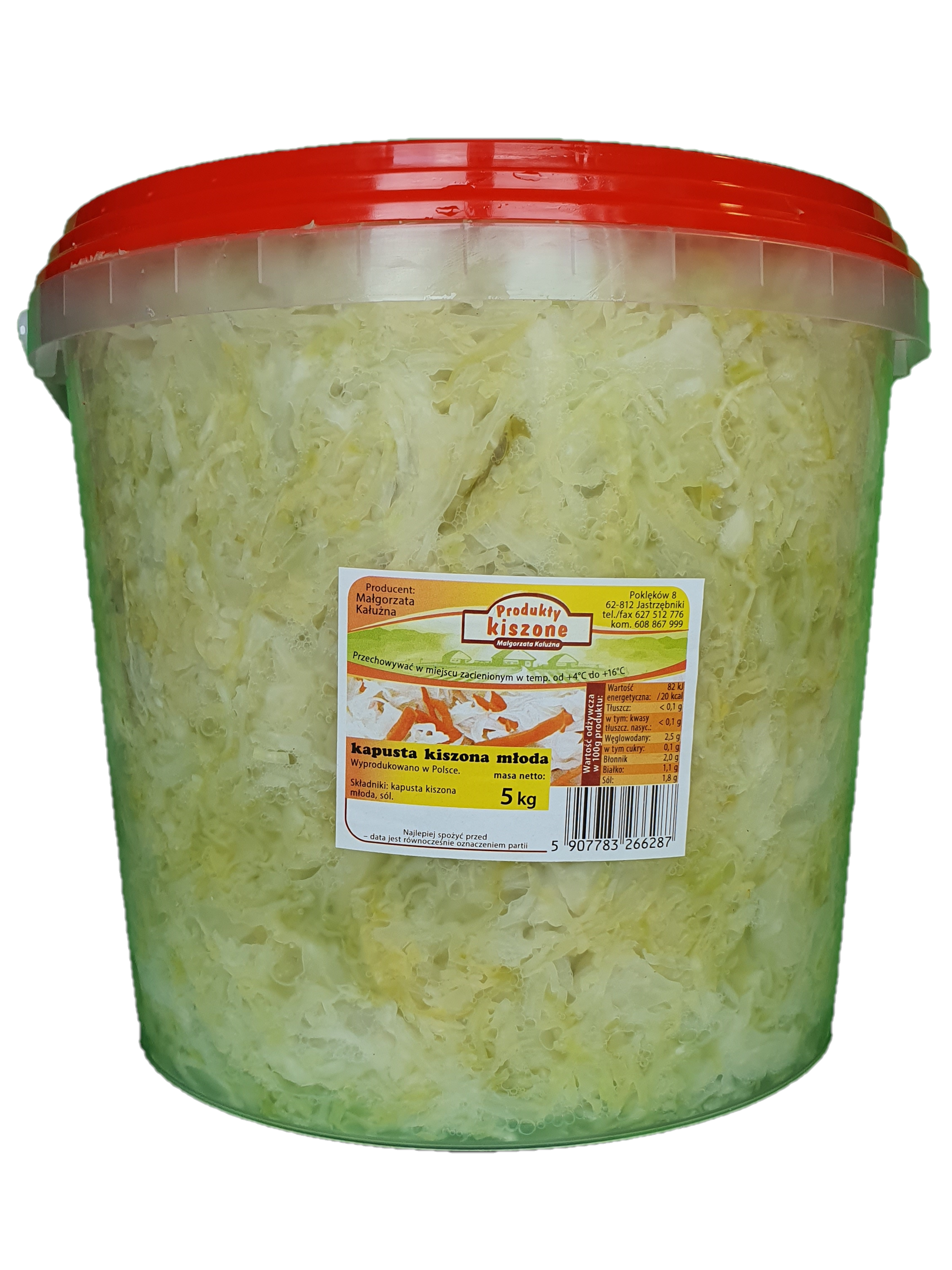 Kapusta Kiszona Młoda Polska 5Kg Małgorzata Kałużna