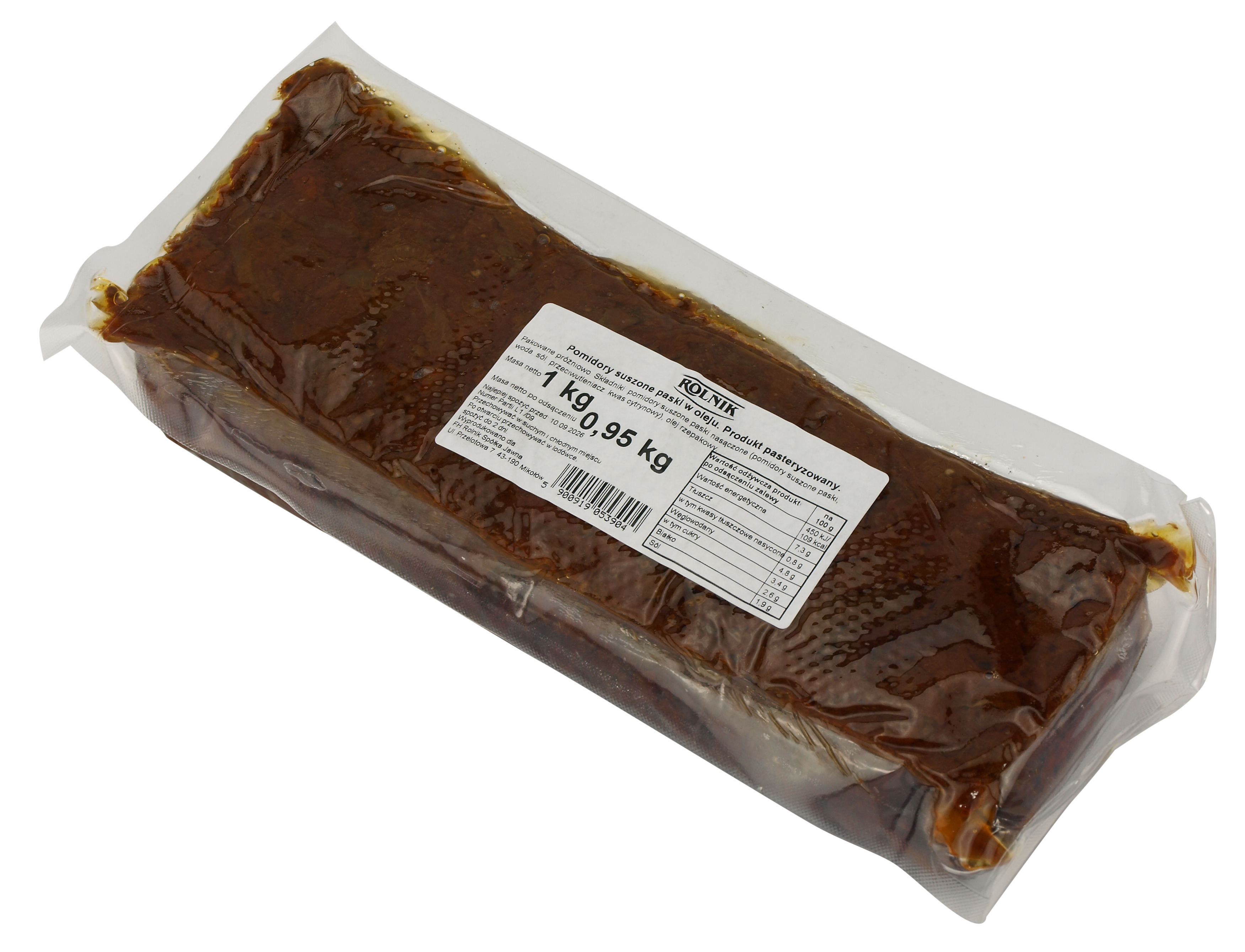 Rolnik Pomidory Suszone Paski W Oleju 1Kg