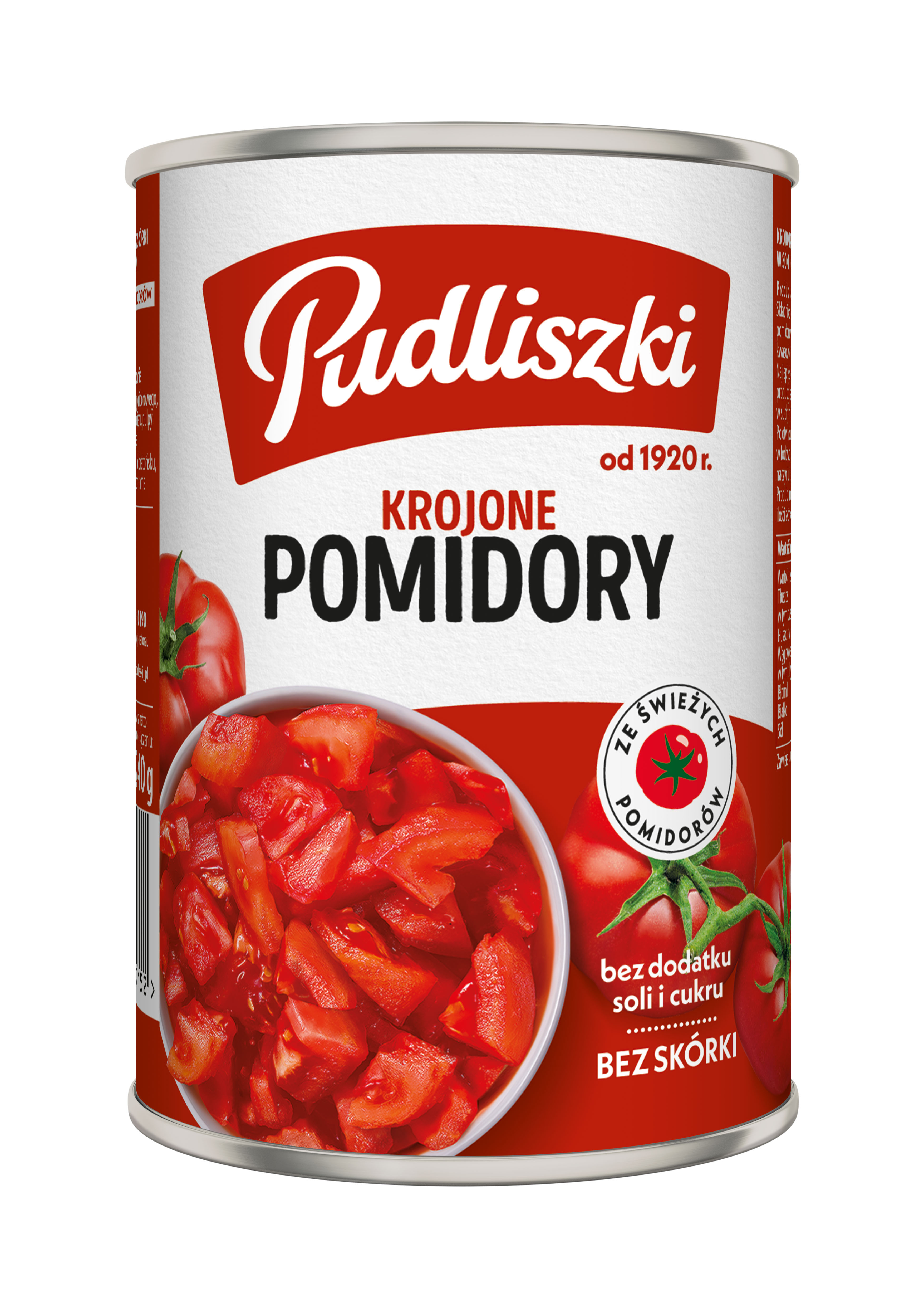 Pudliszki Pomidory Krojone W Soku Pomidorowym 400G