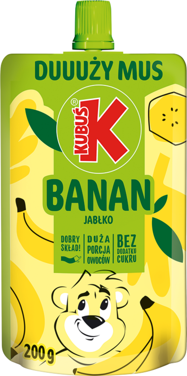Kubuś Mus Banan Jabłko 200G