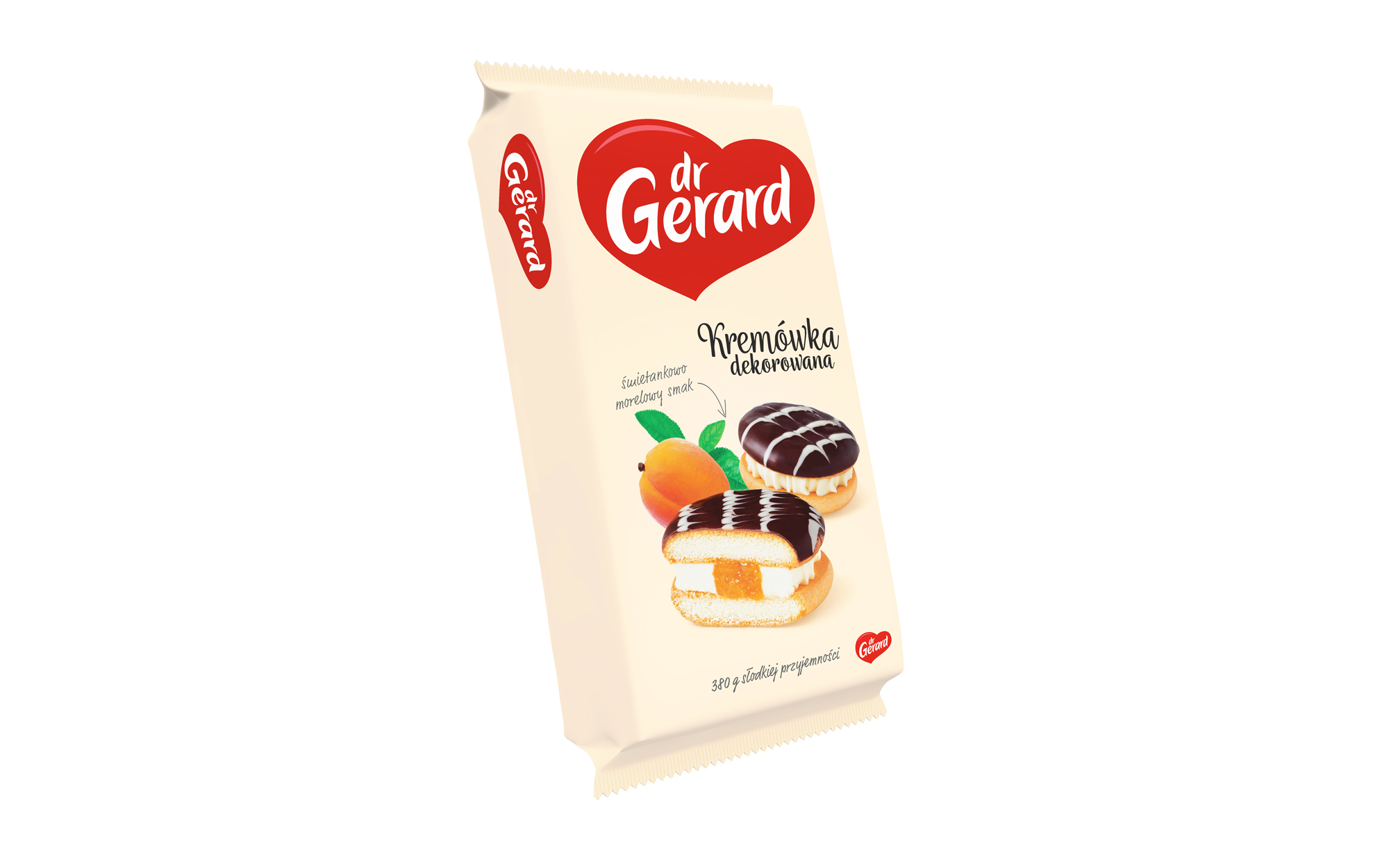 Dr Gerard - Kremówka Dekorowana Morelowy Smak 330G