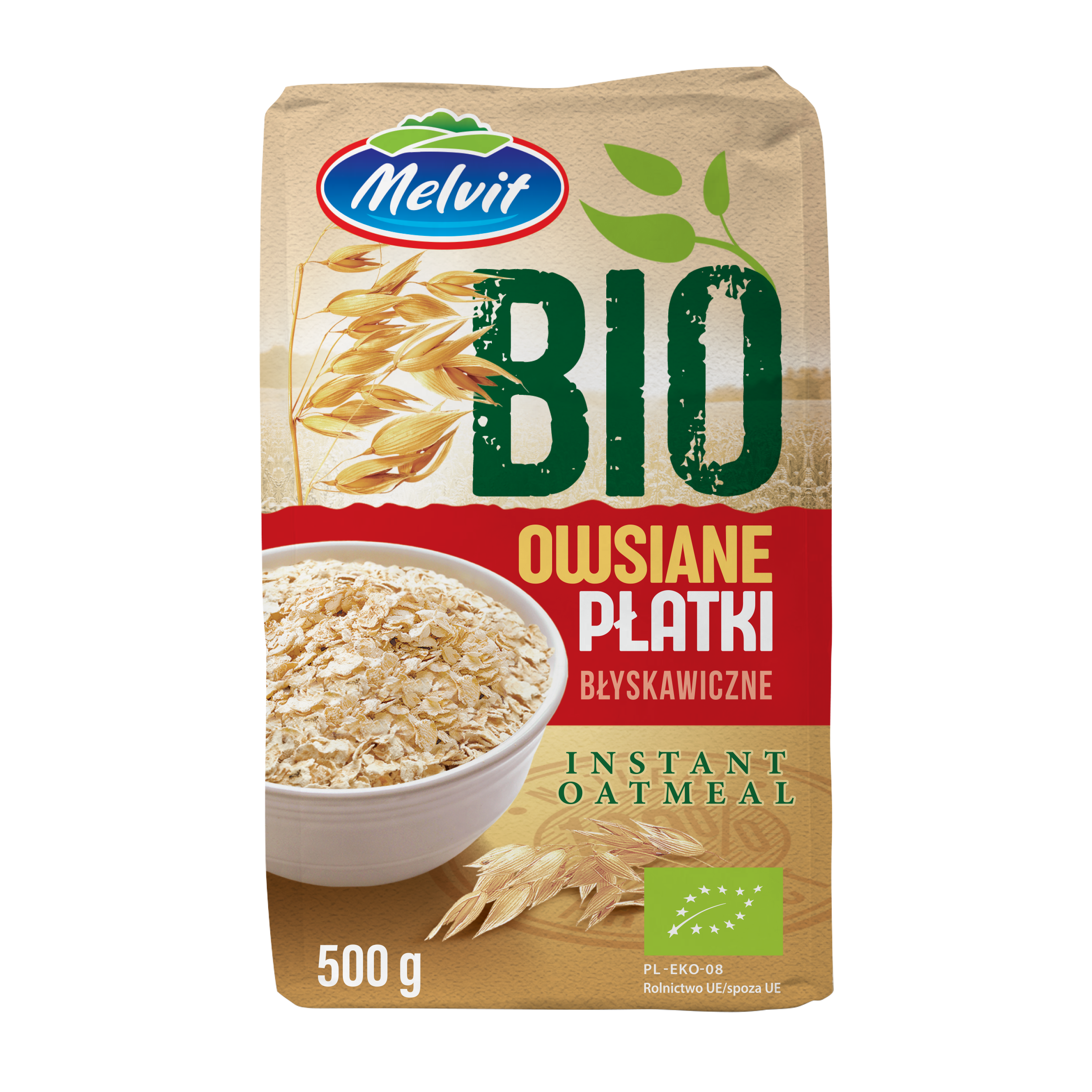 Bio Melvit Płatki Owsiane Błyskawiczne 500G