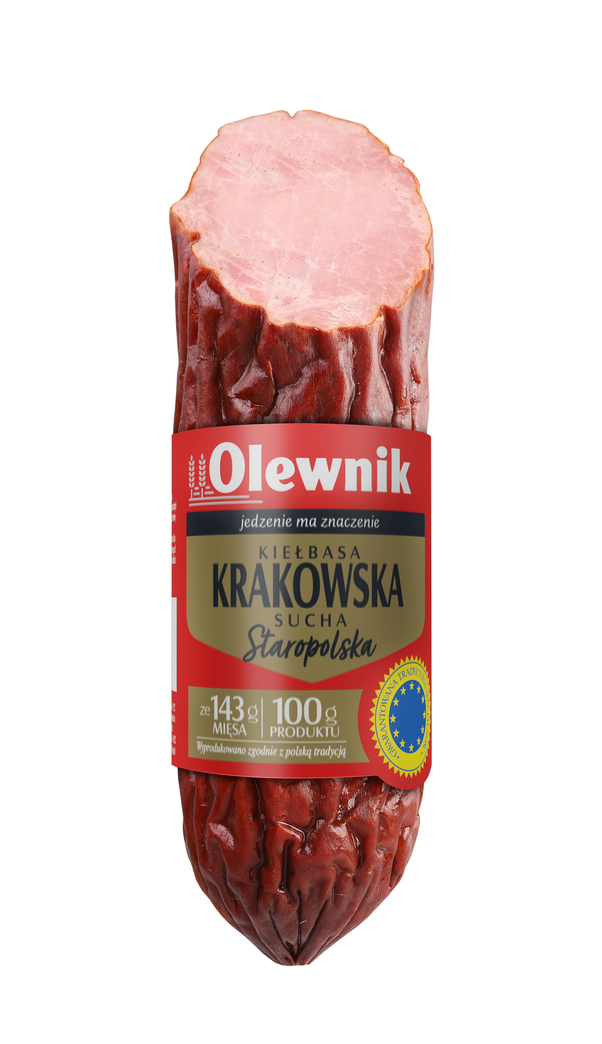 Kiełbasa Krakowska Sucha Staropolska 320G Olewnik