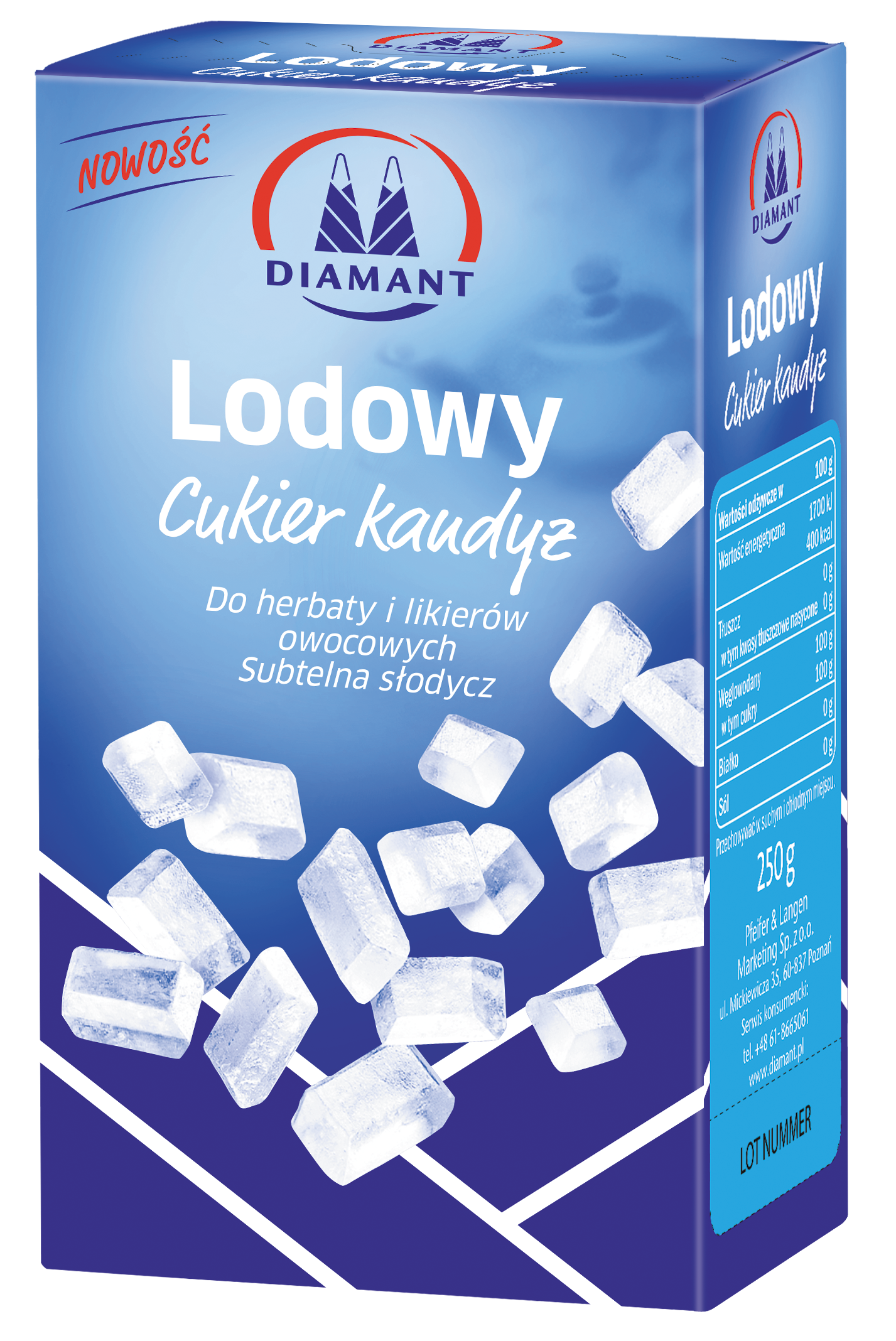 Diamant Cukier Kandyz Lodowy 250G