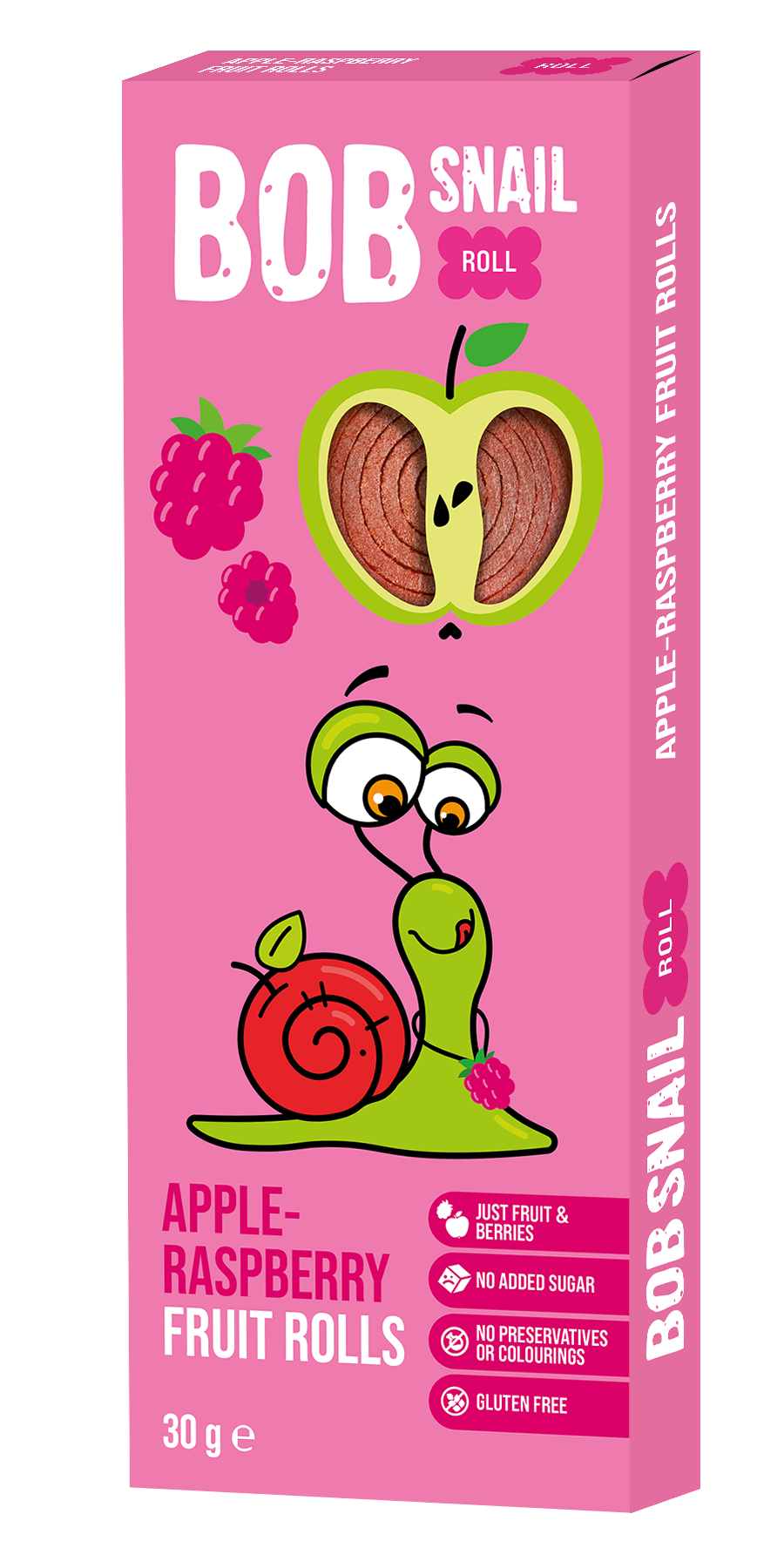 Bob Snail Roll Jabłko-Malina 30G
