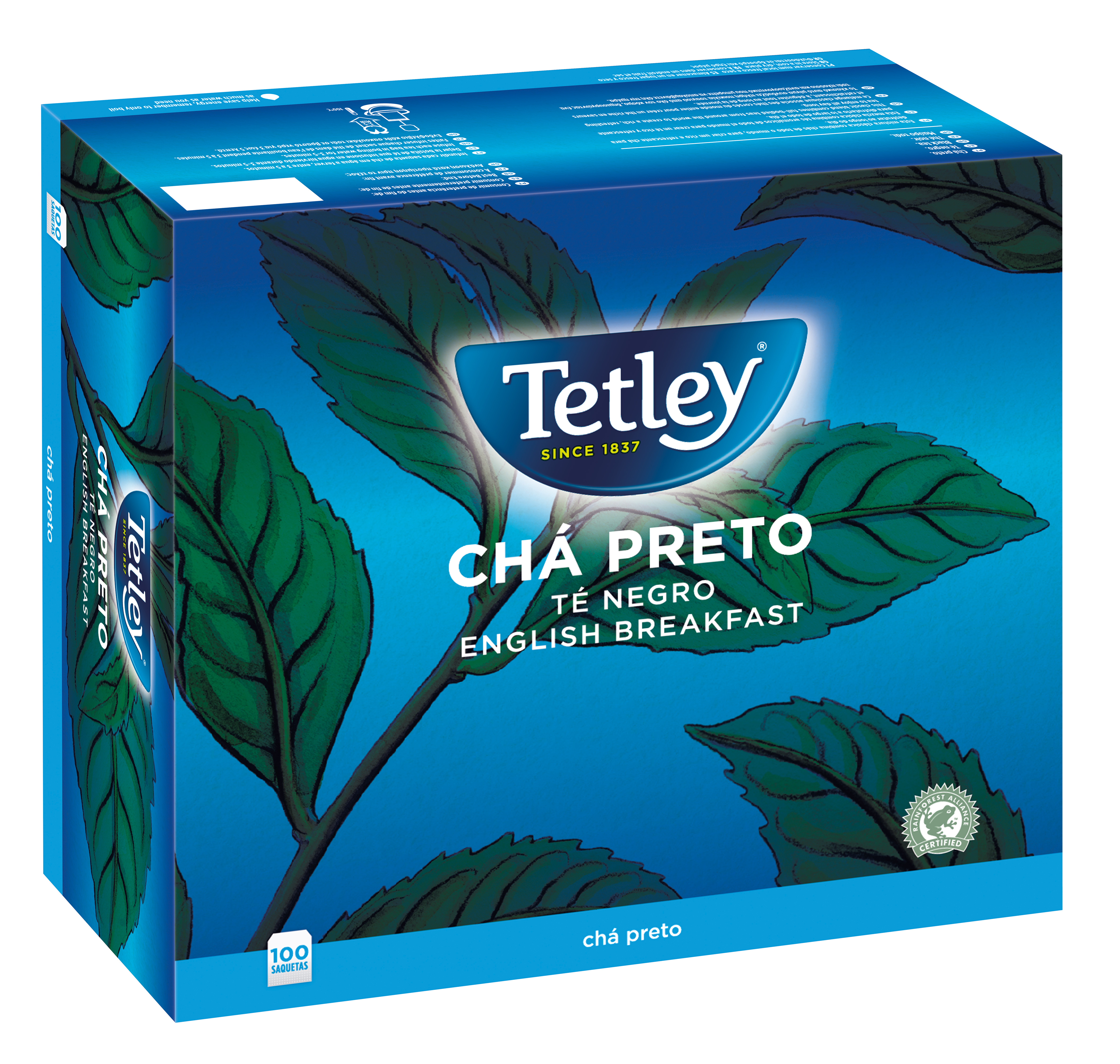 Herbata Tetley English Breakfast 100 Torebek X 1,5G W Kopertkach