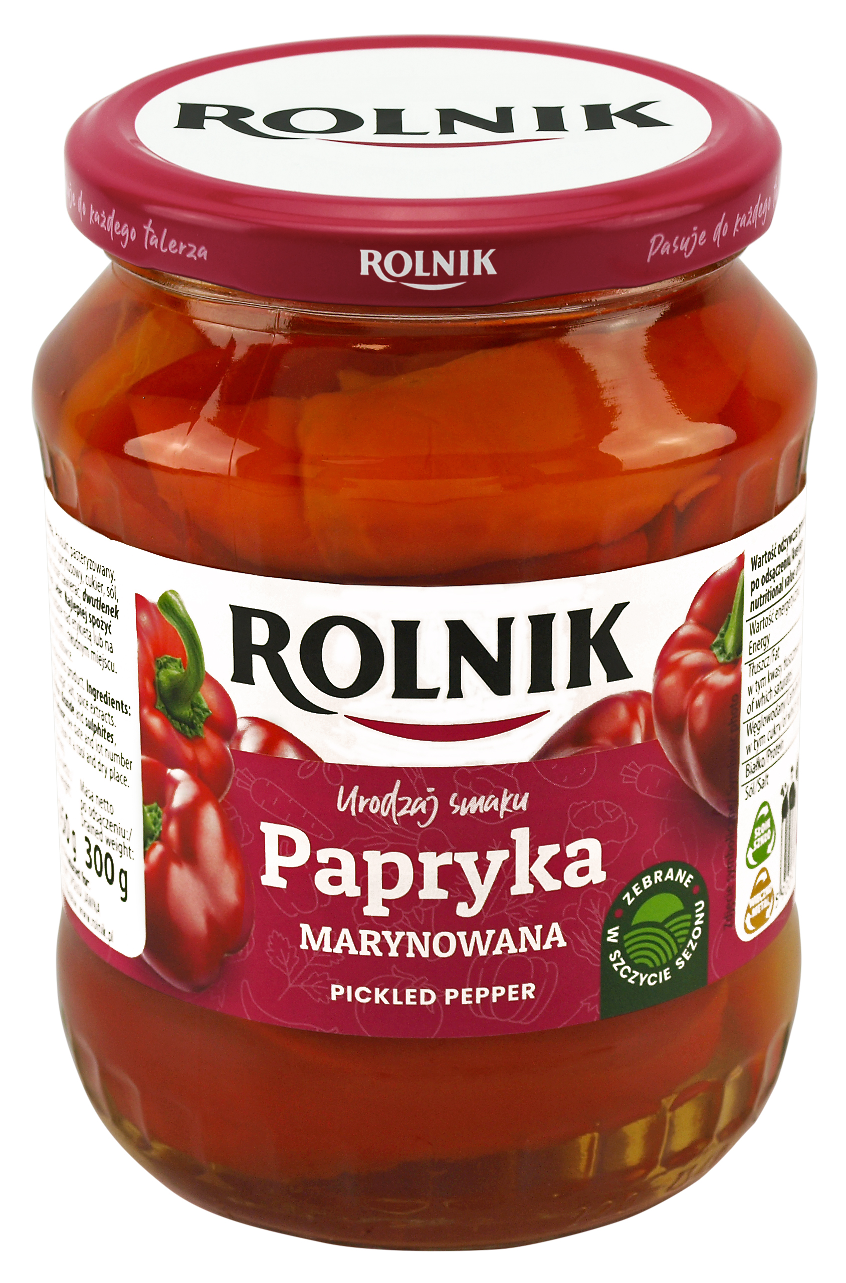 Papryka Marynowana 720 Ml Rolnik