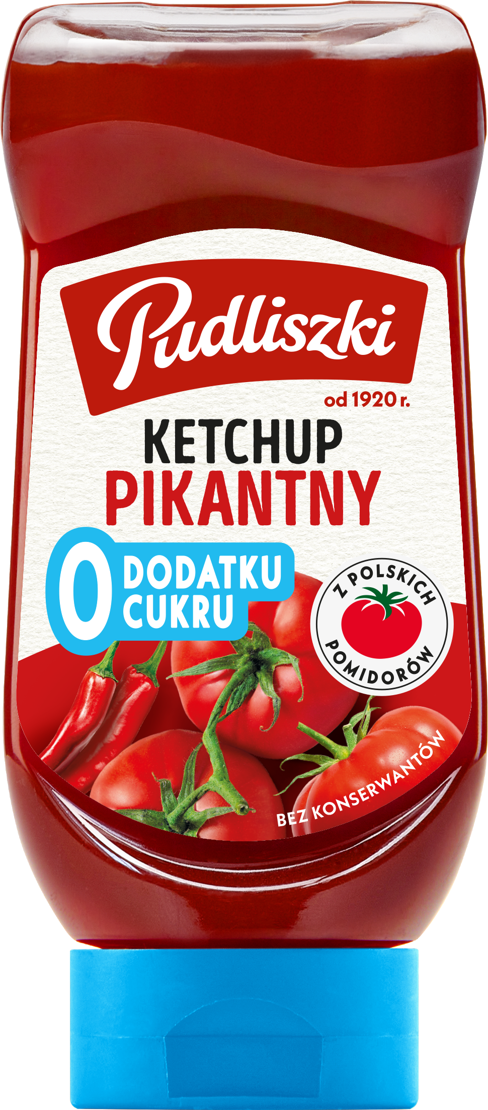 Pudliszki Ketchup Pikantny Zero Cukru 440G