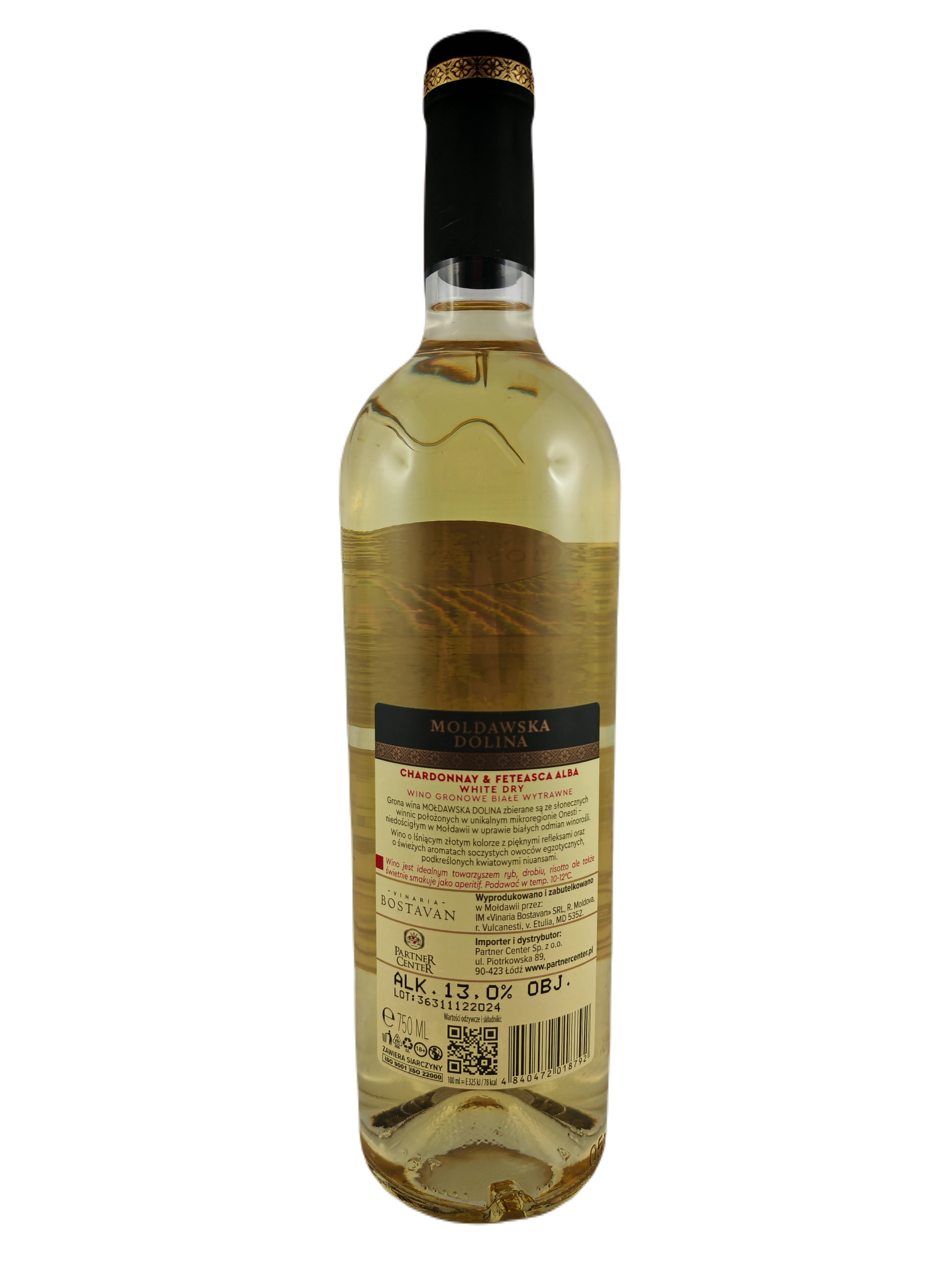 Mołdawska Dolina Chardonnay & Feteasca Alba 0,75 L