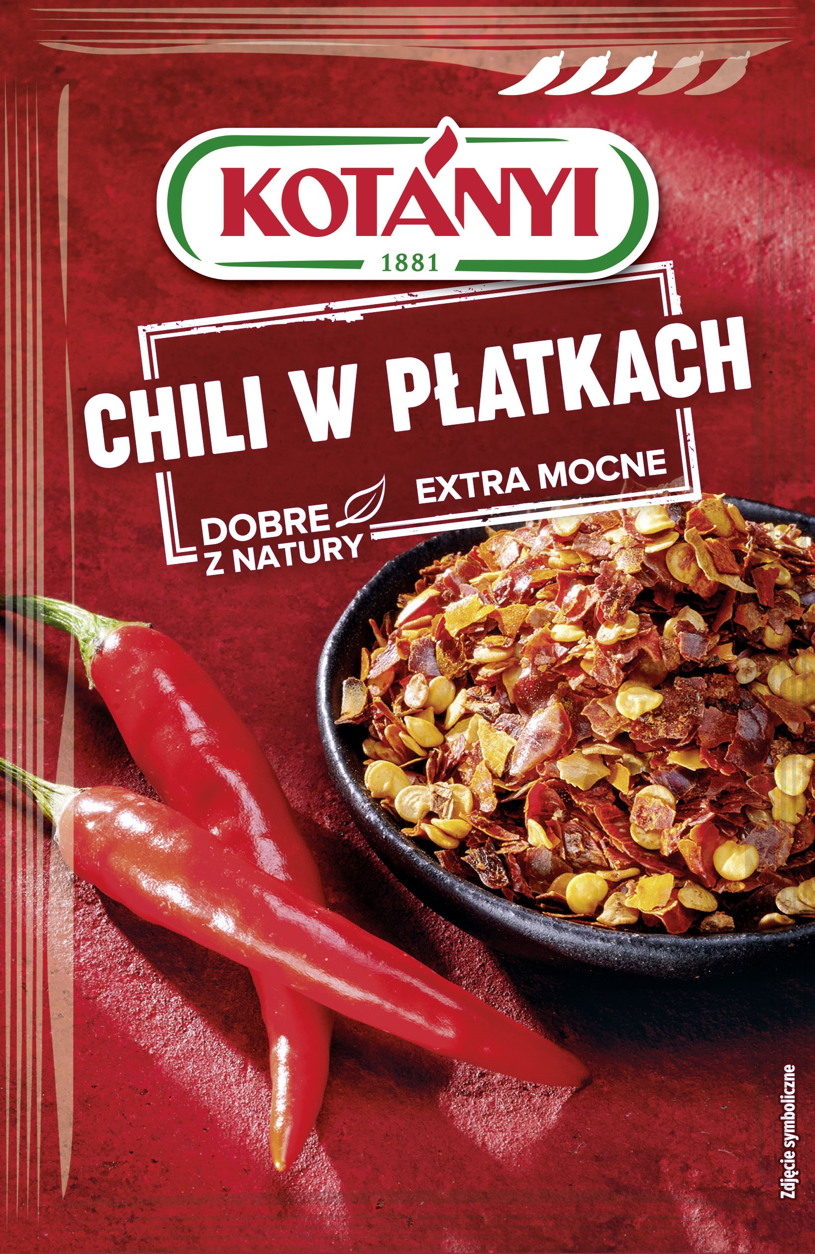 Kotanyi Chili W Płatkach Extra Mocne 8G