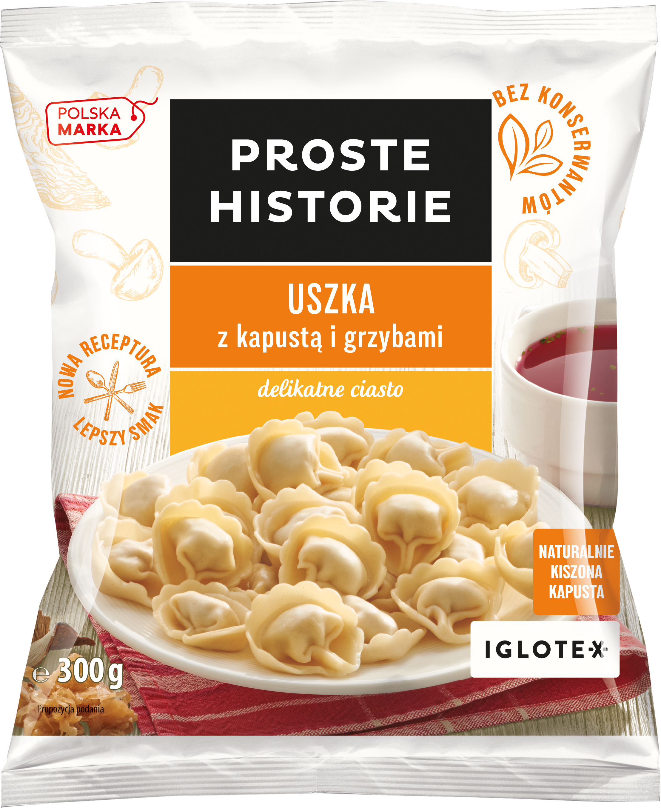 Proste Historie - Uszka Z Kiszoną Kapustą I Grzybami 300G