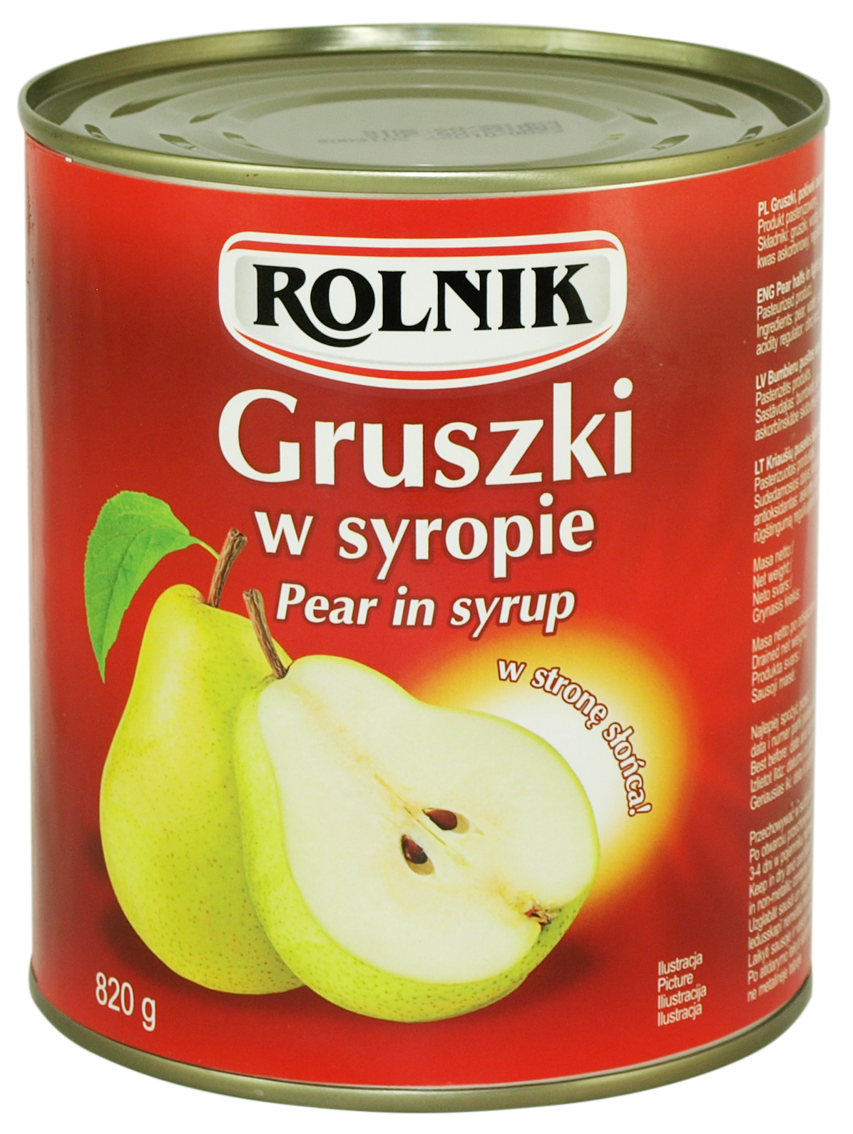 Gruszki W Syropie 850 Ml Rolnik