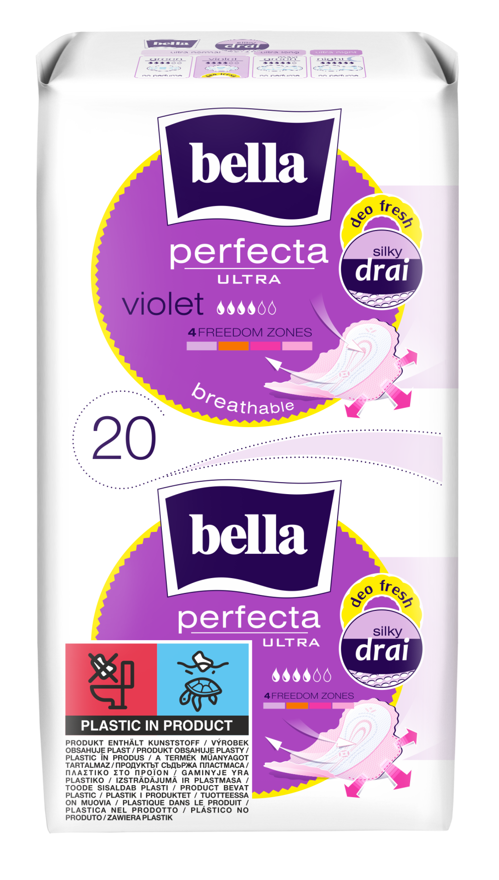 Podpaski Bella Perfecta Ultra Violet 20 Szt.