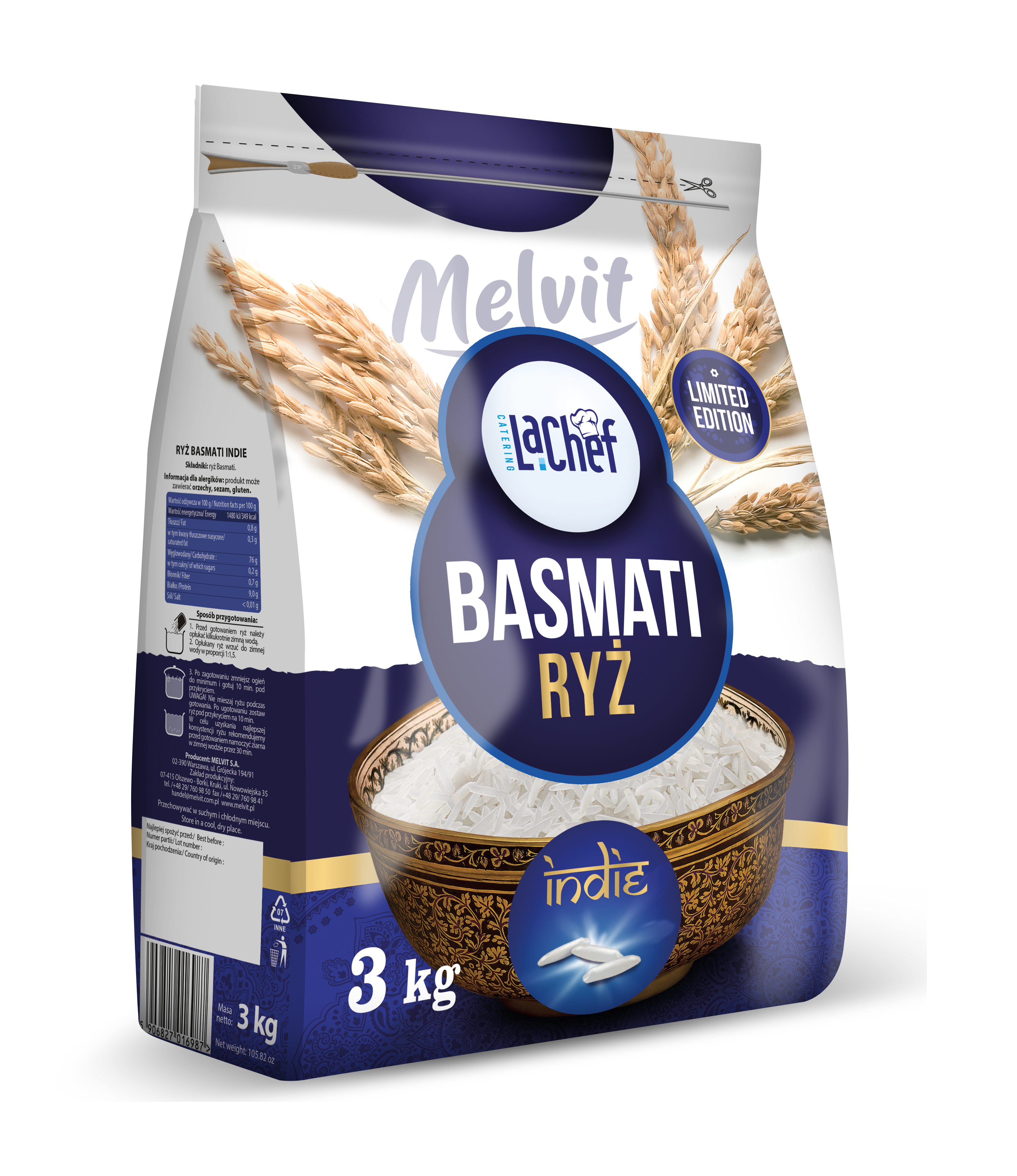 La Chef Ryż Basmati Indie 3Kg