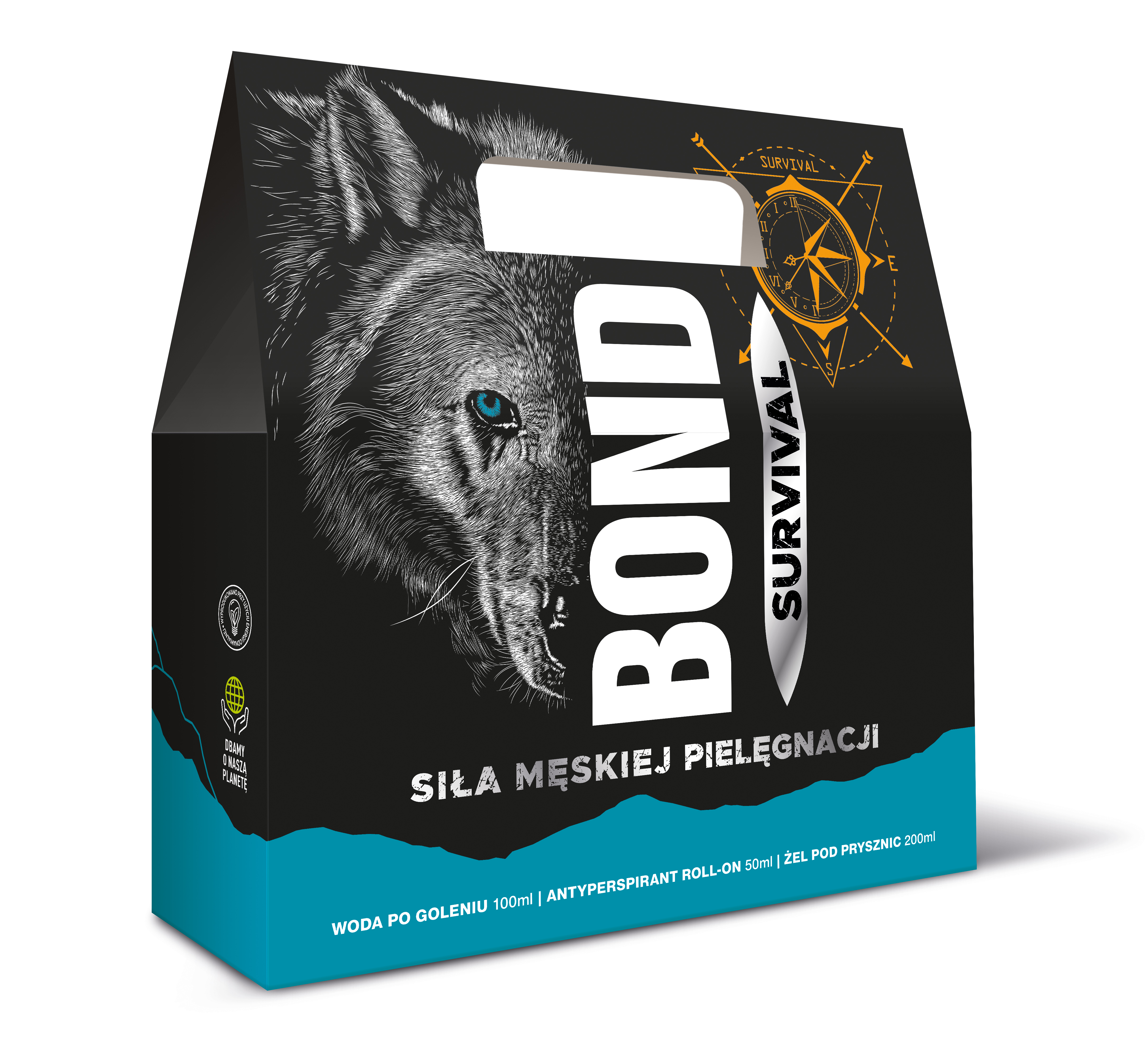 Zestaw Bond Survival Męska Pielęgnacja 3-Elem. /Woda Po Goleniu 100Ml + Antyperspirant Roll-On 50Ml + Żel Pod Prysznic 200Ml/
