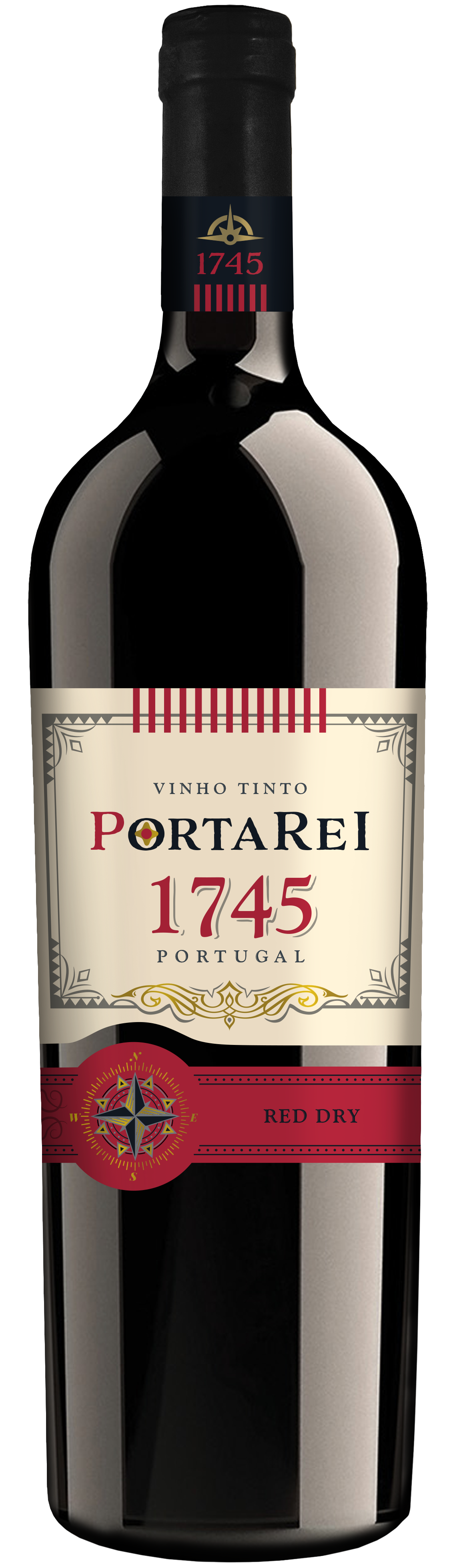 Wino Porta Rei 1745 Czerwone Wytrawne 13,5 % 750 Ml