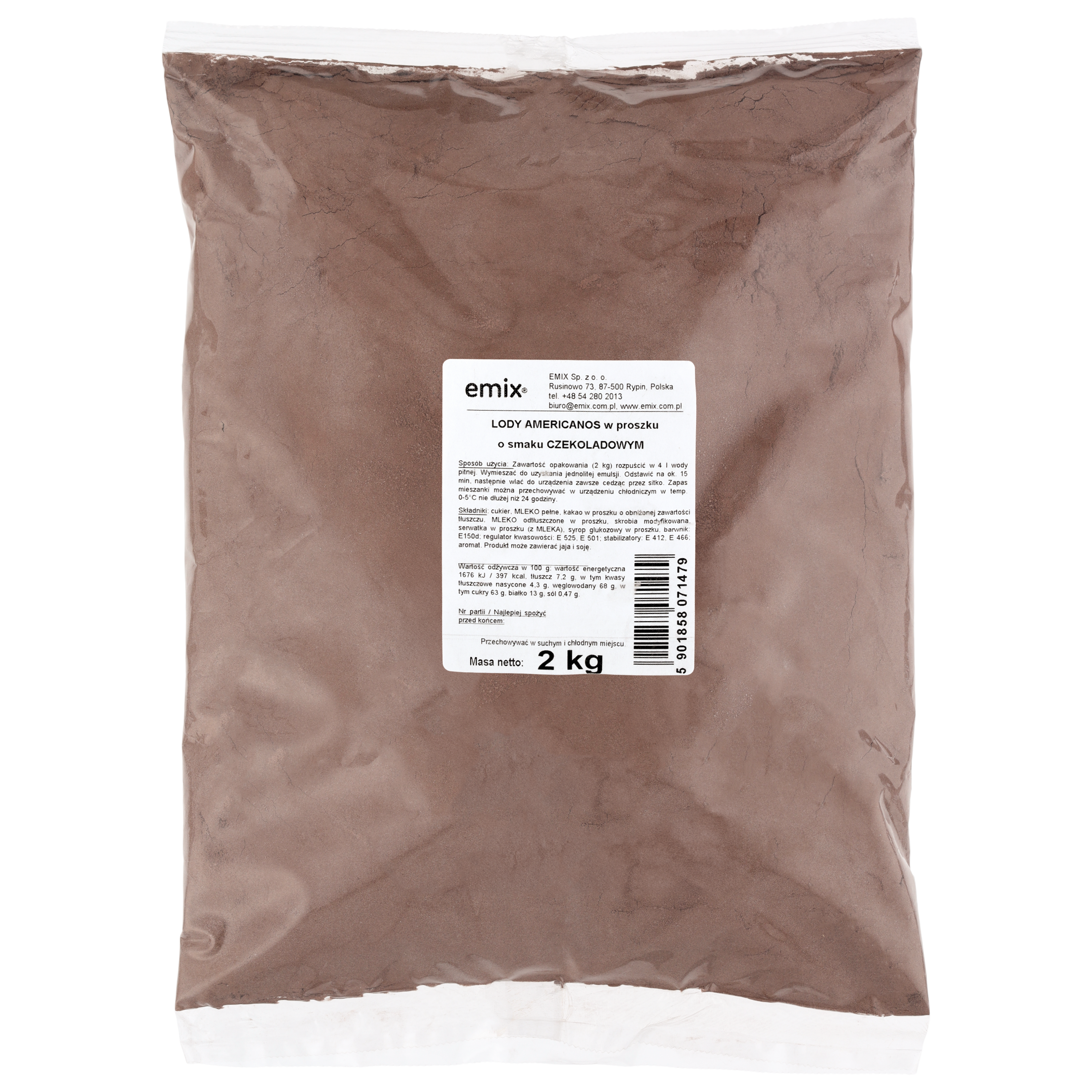Lody Americanos Czekolada Emix 2Kg