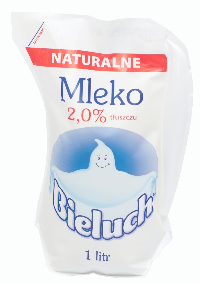 Mleko Naturalne 2% 1L Bieluch Dzbanek