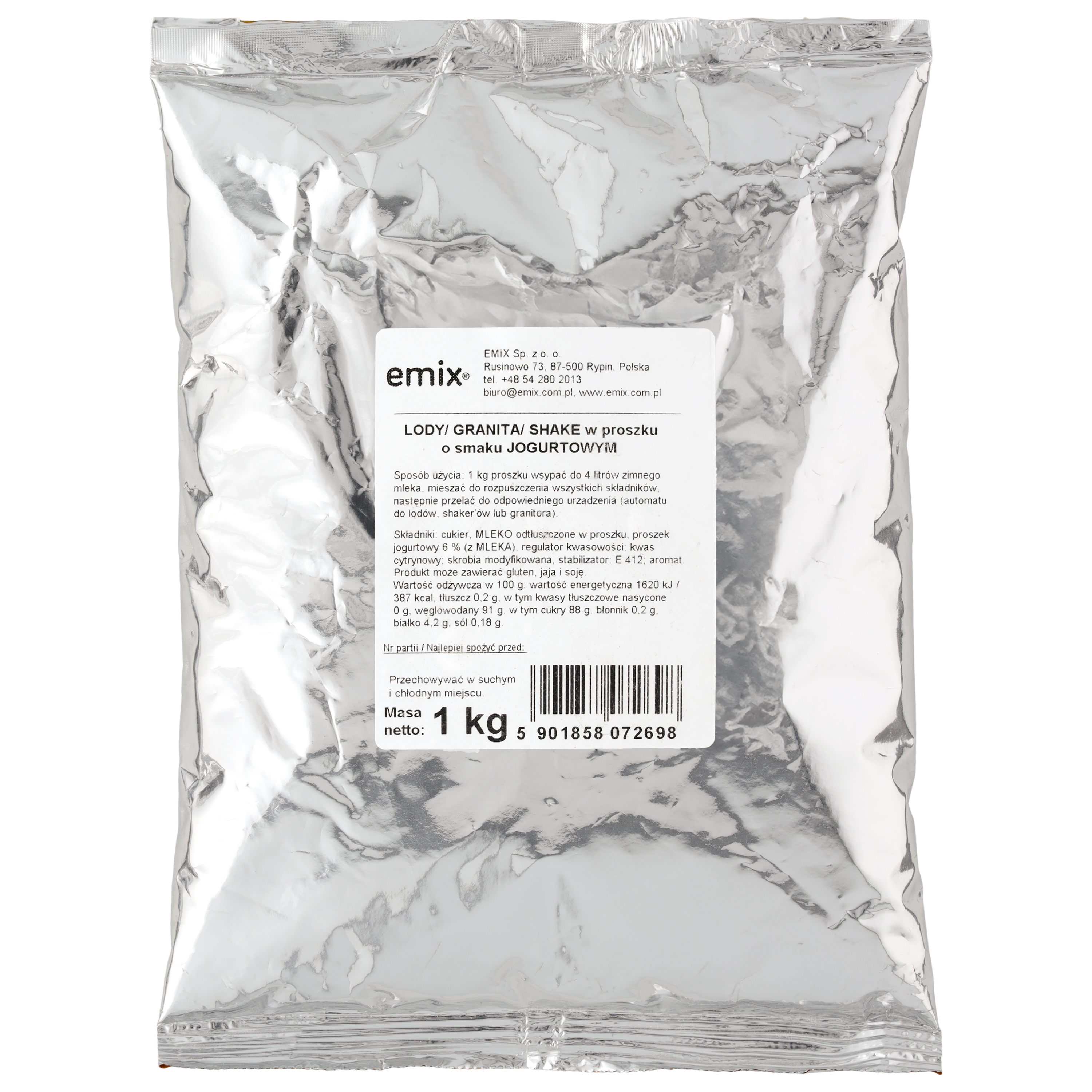 Lody/Granita/Shake W Proszku Jogurt Emix 1Kg