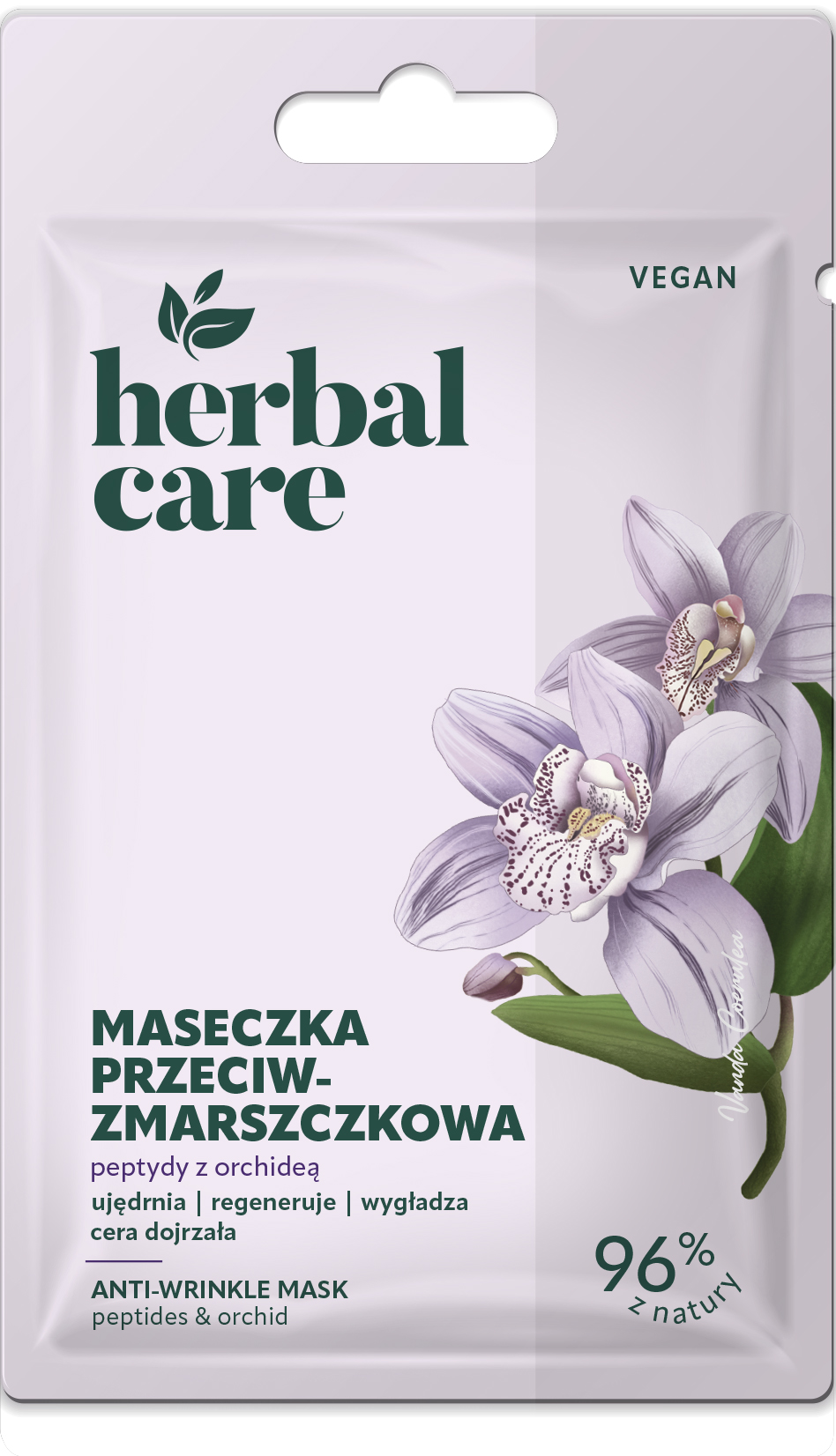 Herbal Care Przeciwzmarszczkowa Maseczka Peptydy Z Orchideą, 7 G