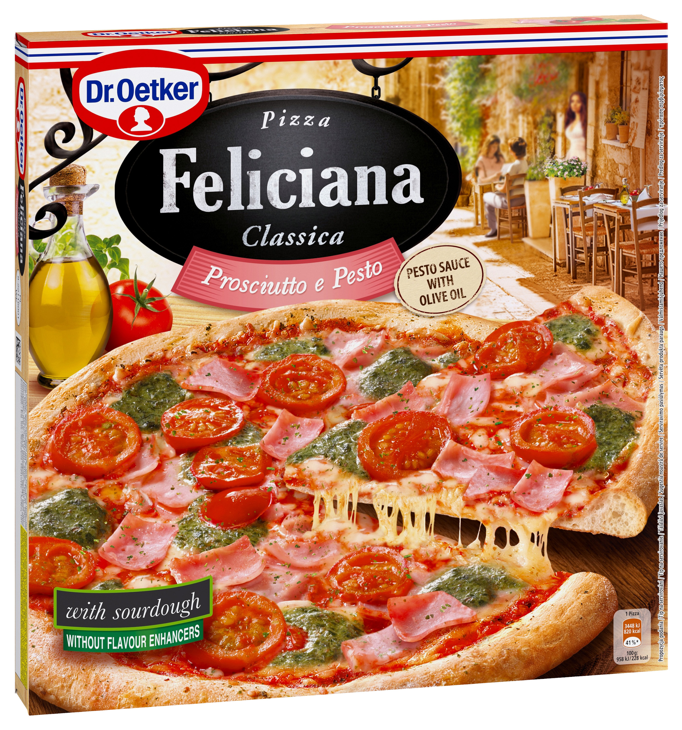 Dr. Oetker Pizza Feliciana Prosciutto E Pesto 360 G