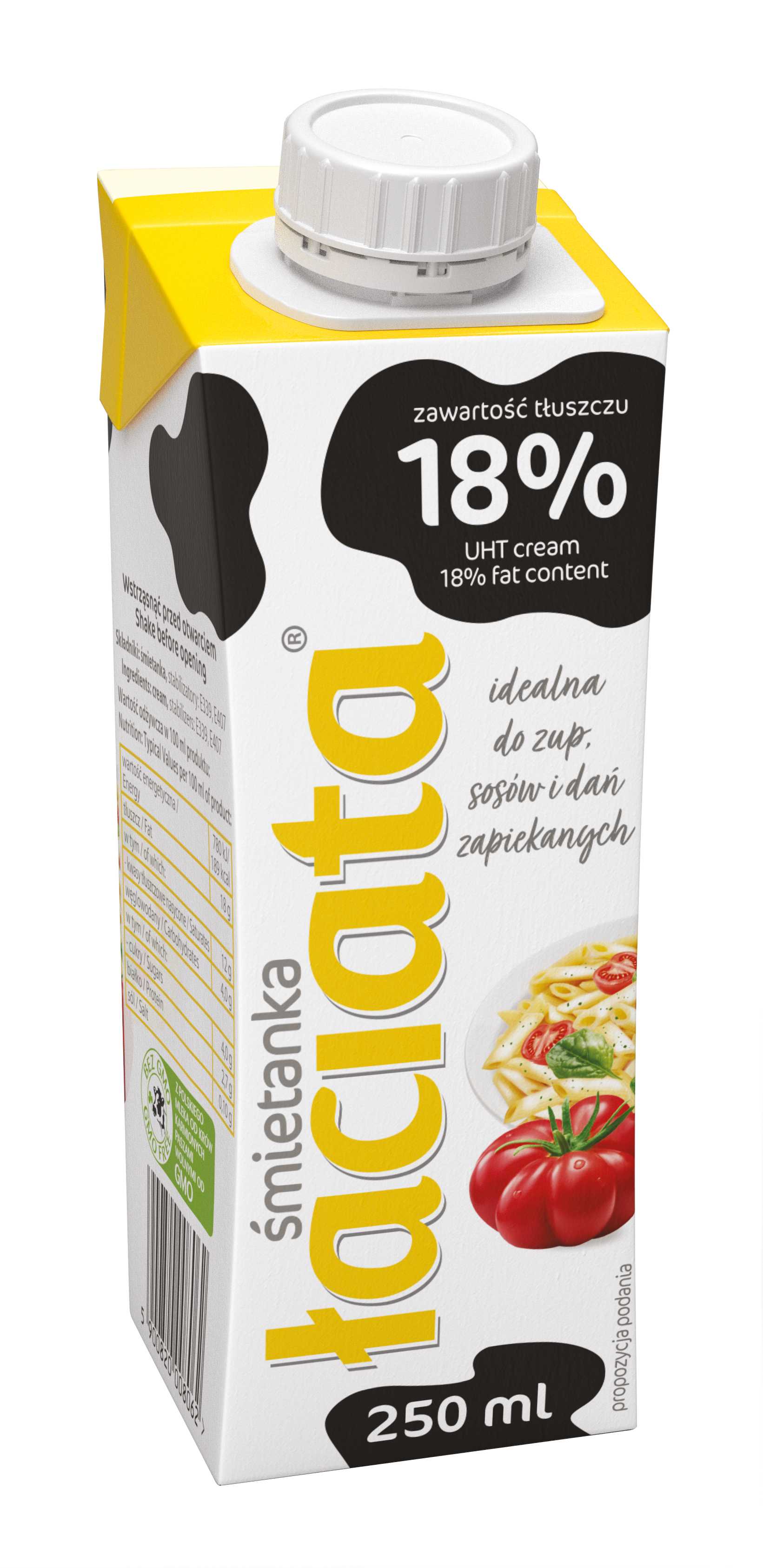 Śmietanka Łaciata Uht 18%, 250Ml
