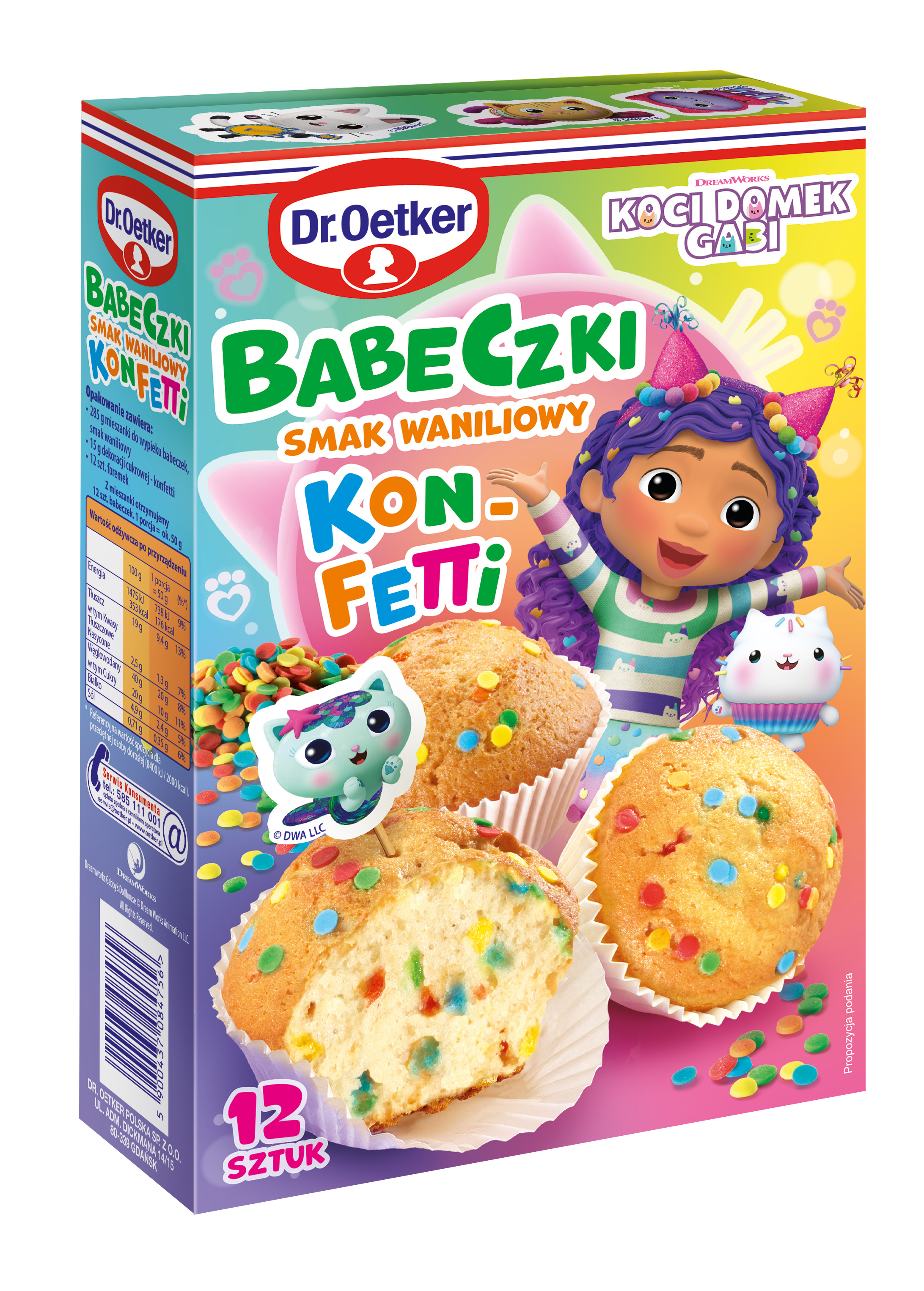 Dr. Oetker Babeczki Konfetti Gabi 300 G