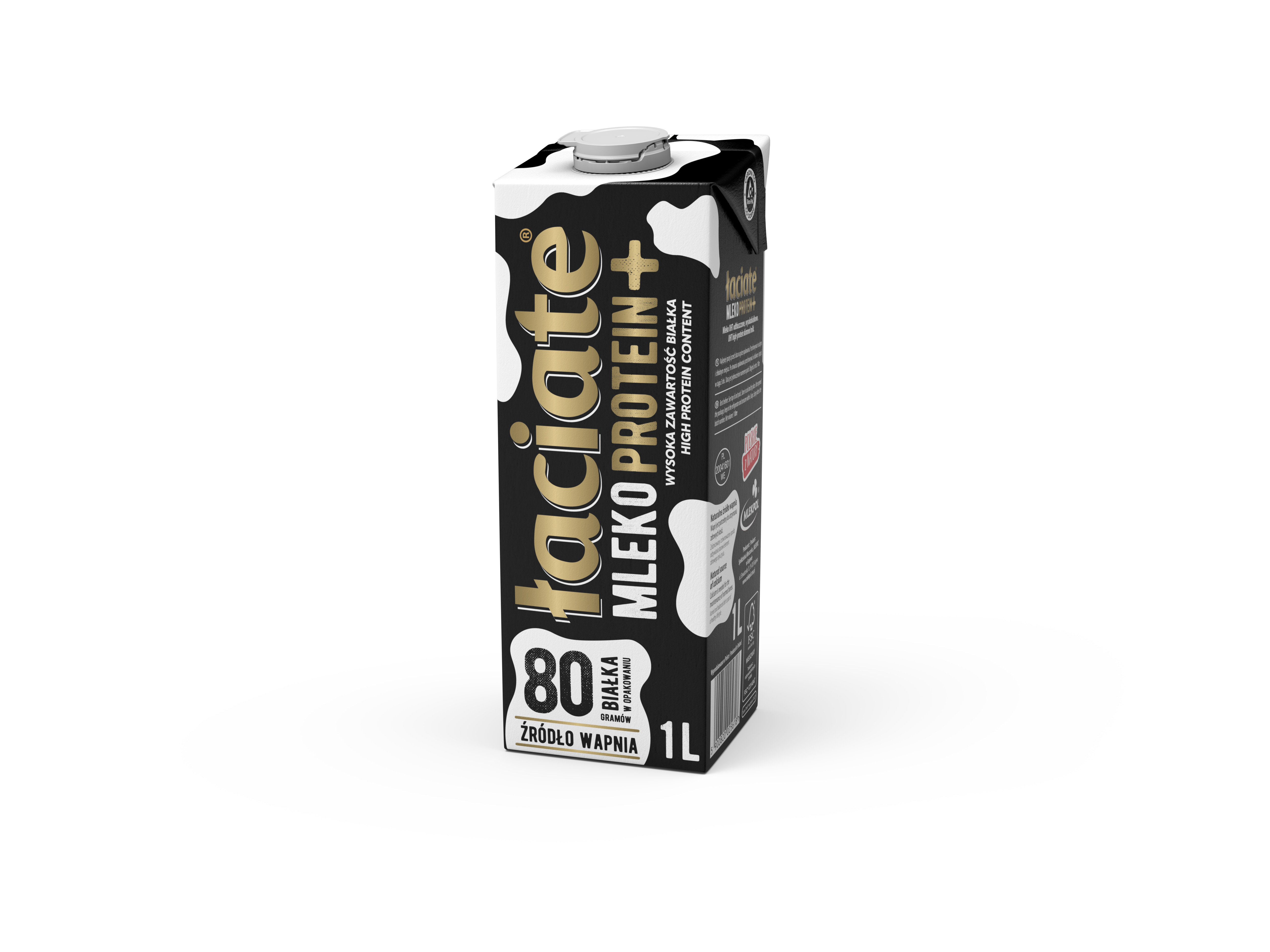 Mleko Uht Łaciate Protein+ Odtłuszczone - 1 L