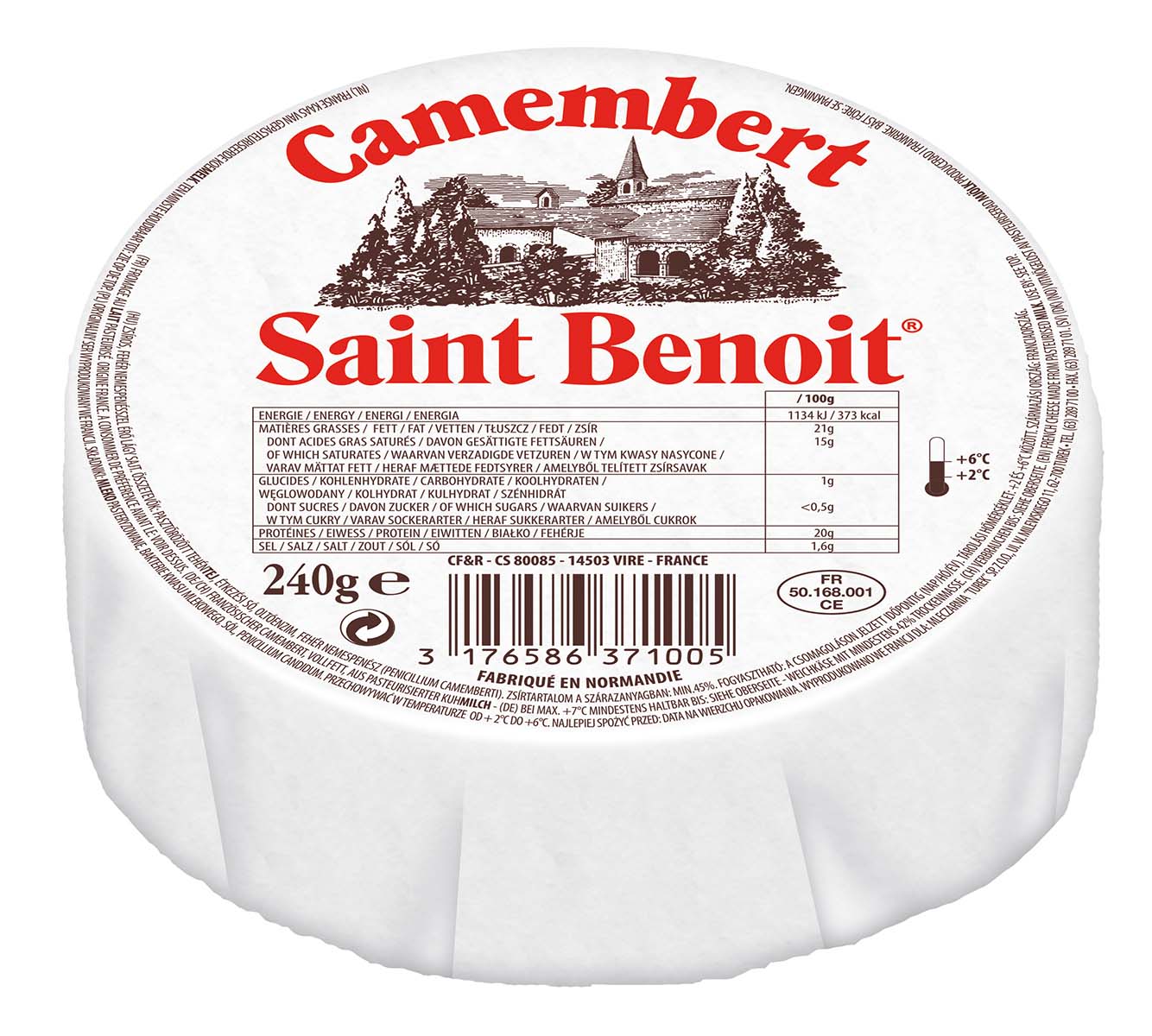 Saint Benoit Camembert 240G