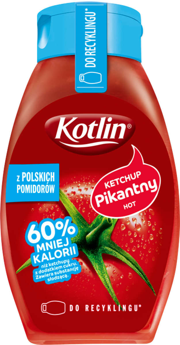 Kotlin Ketchup Pikantny 60% Mniej Kalorii 420 G