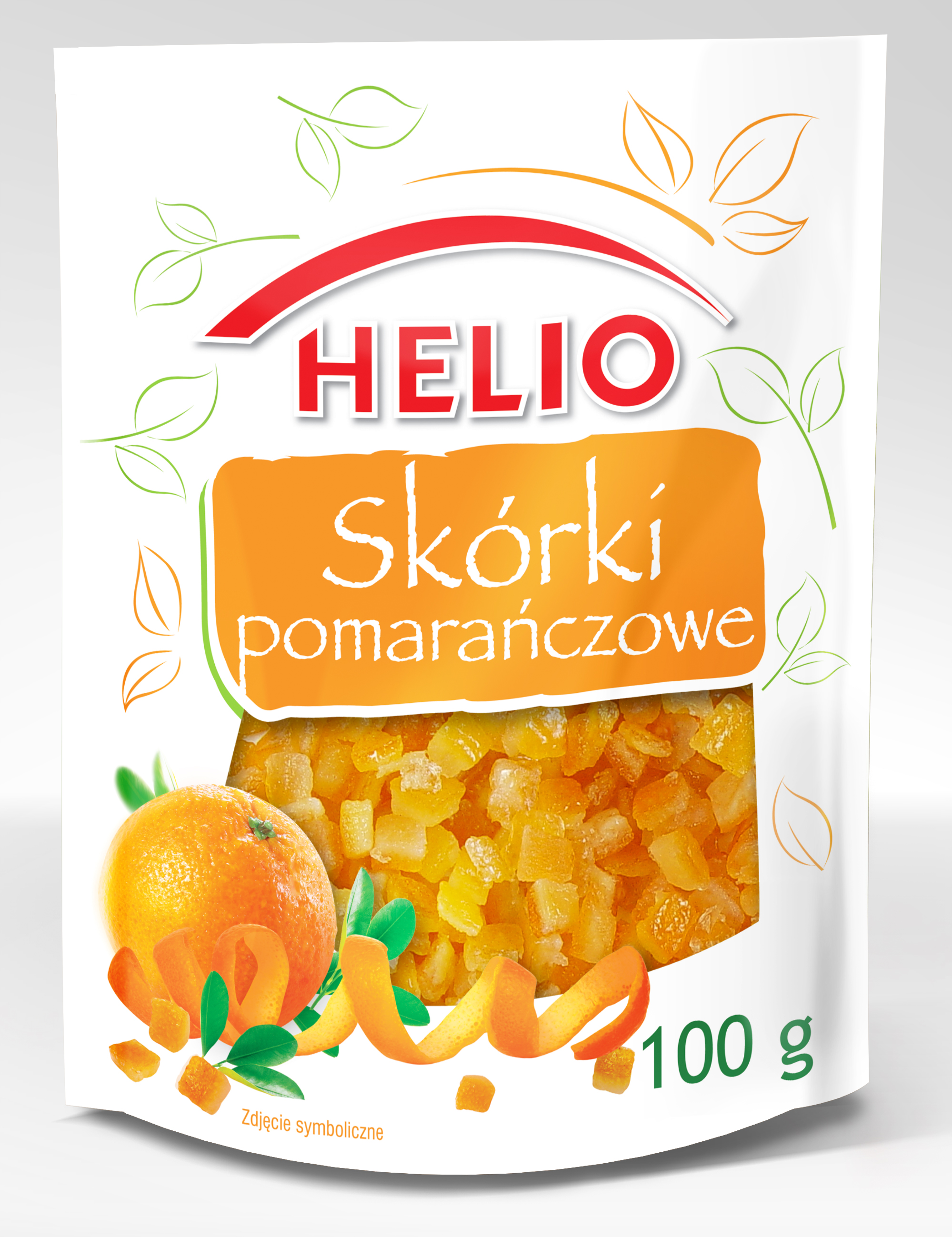 Skórki Pomarańczowe 100G Helio
