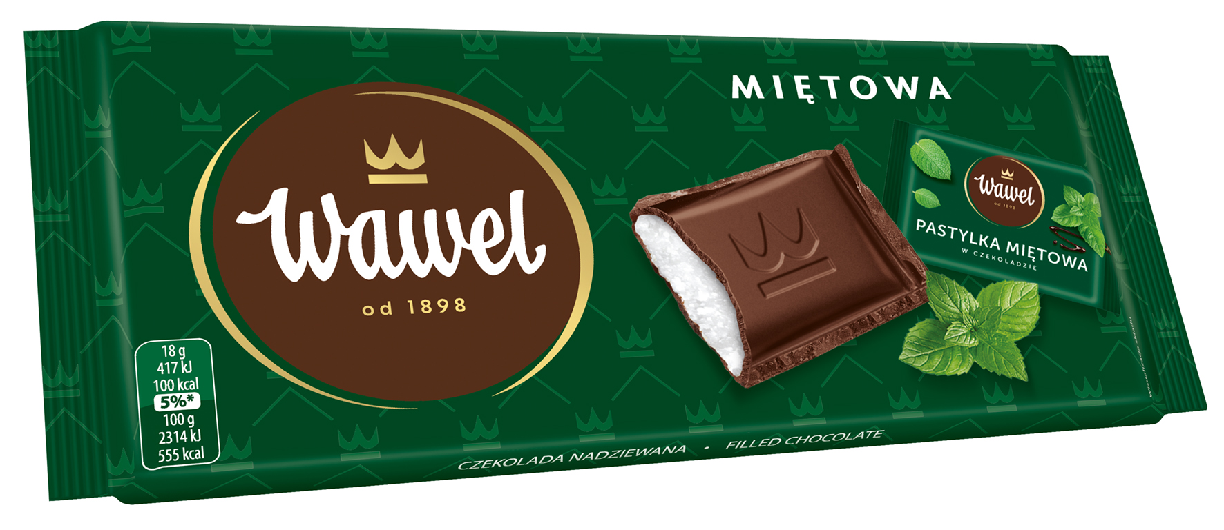 Wawel Czekolada Miętowa 90G