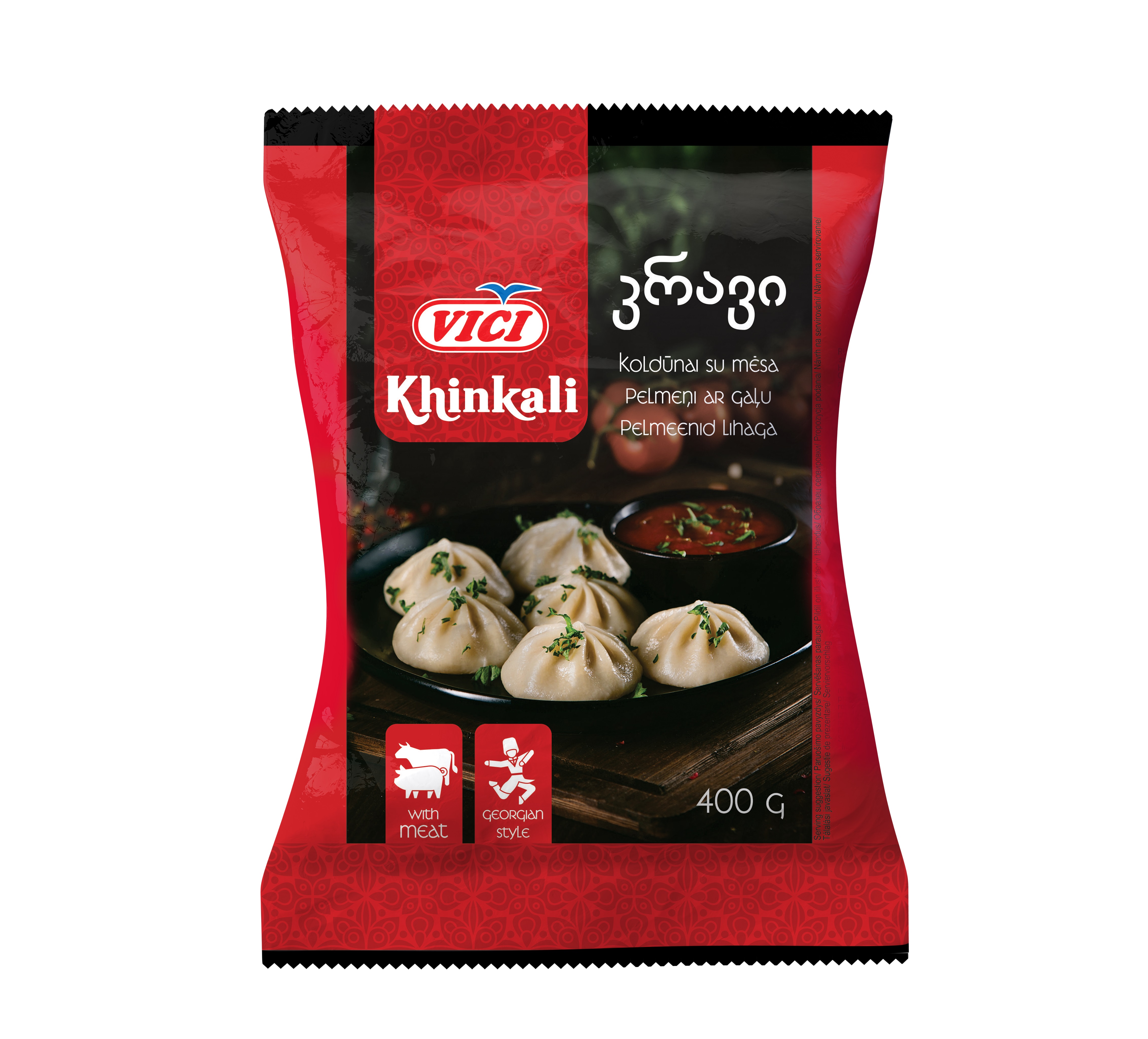 Vici Khinkali. Pierogi Z Mięsem 400 G
