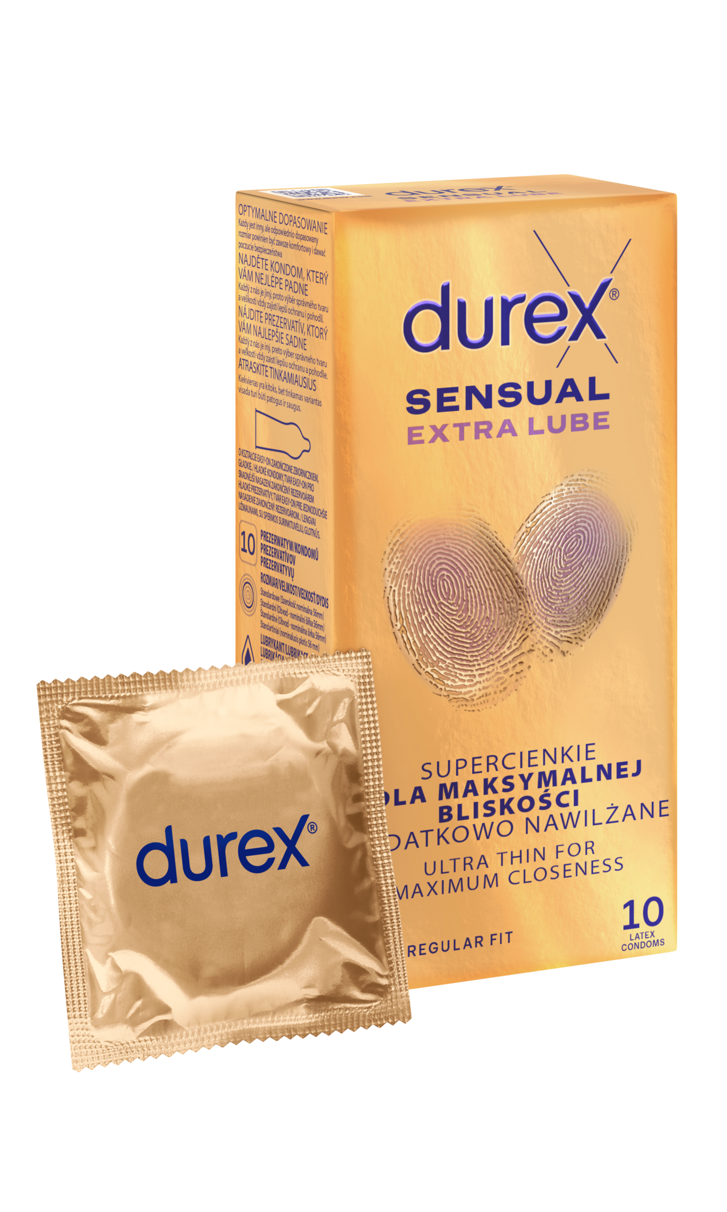 Durex Sensual Extra Lube 10 Szt.