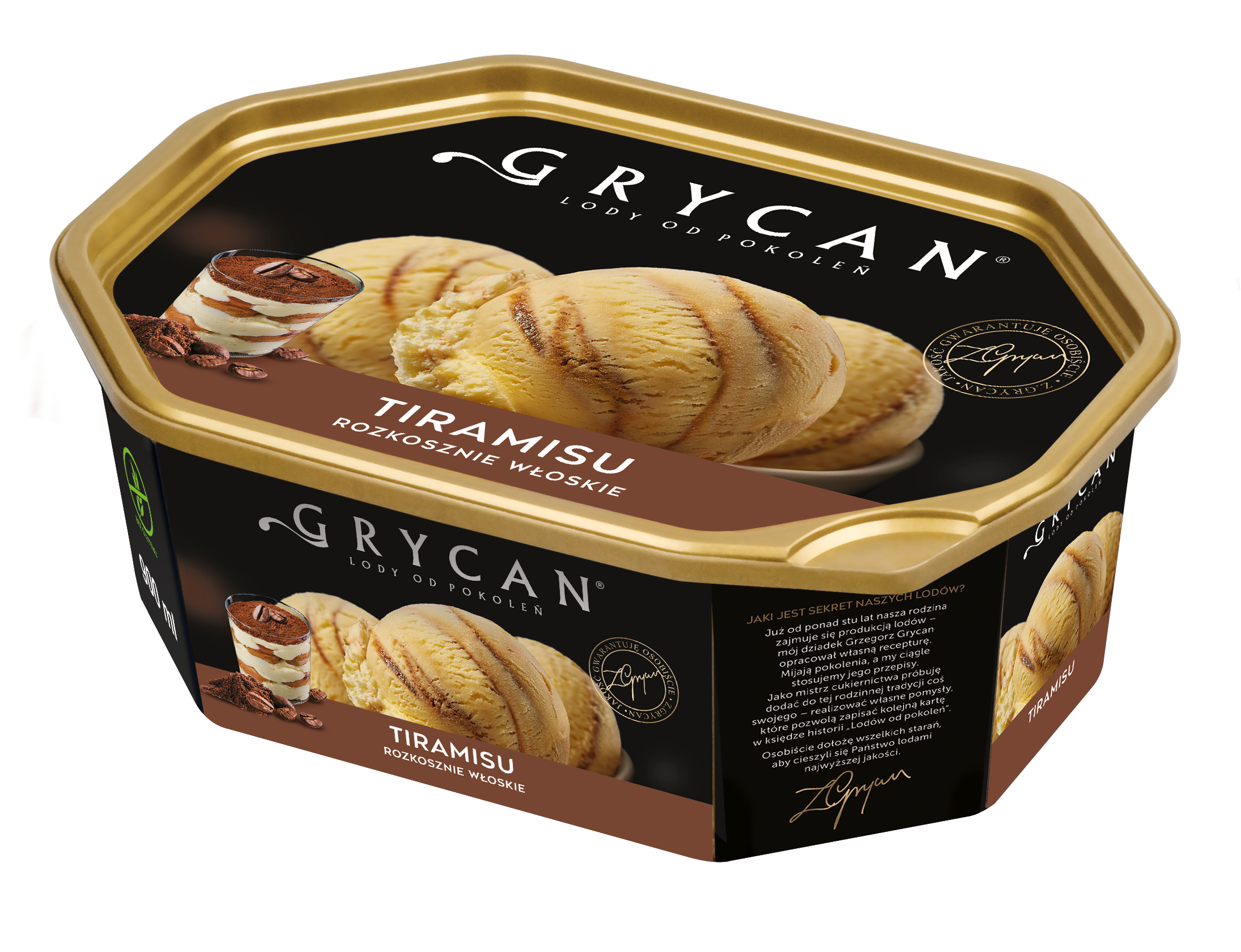Lody Grycan Tiramisu 900Ml