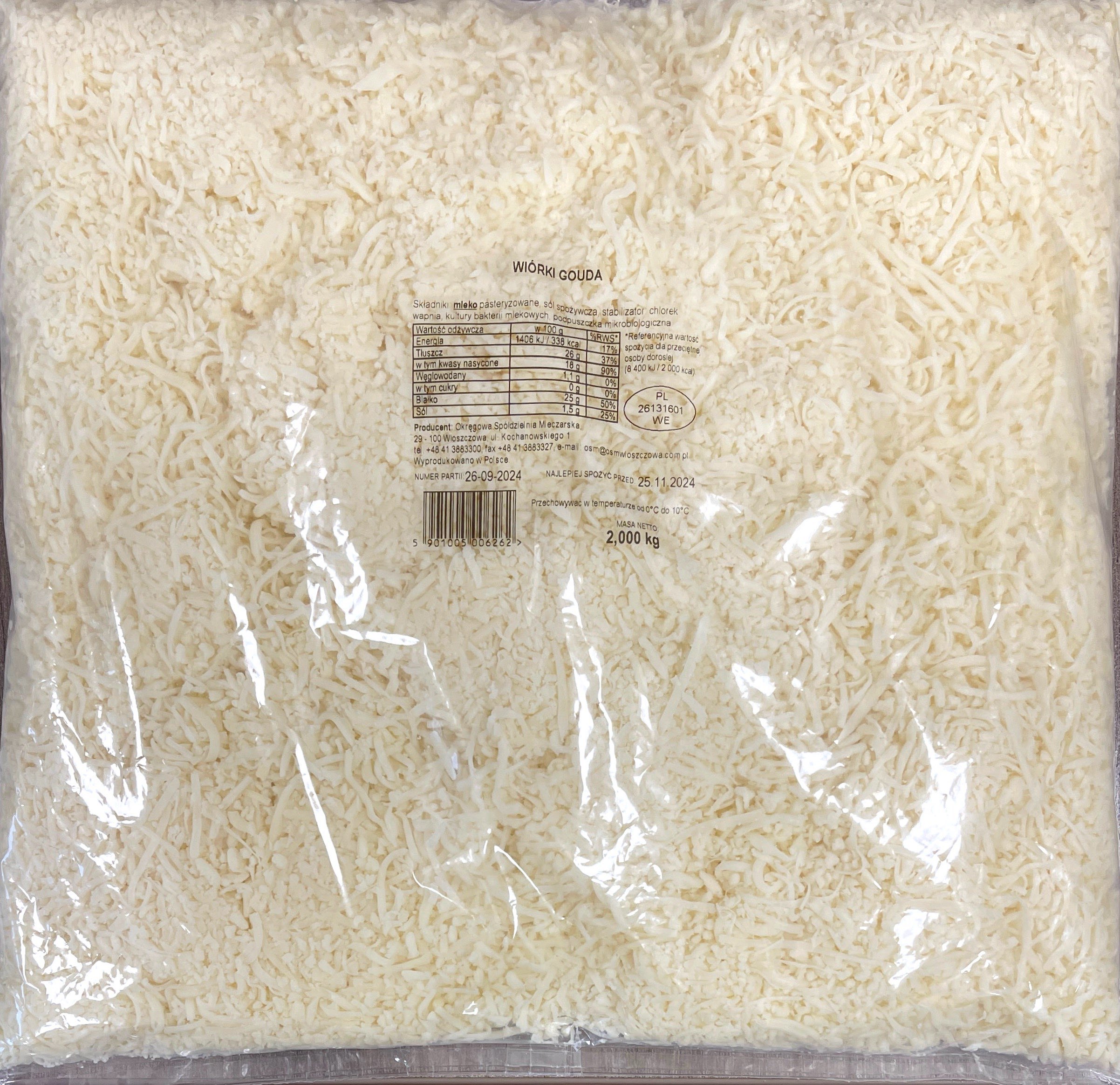 Wiórki Gouda 2 Kg Włoszczowa