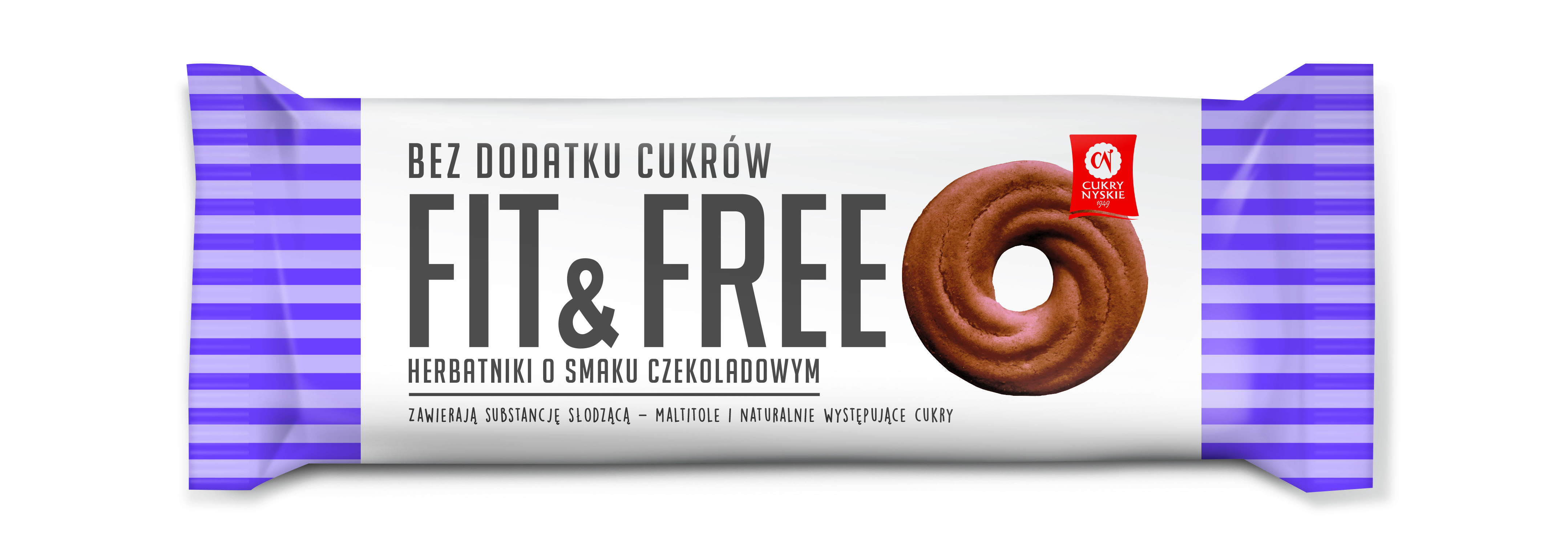 Herbatniki Fit&Free O Smaku Czekoladowym 120 G Cukry Nyskie