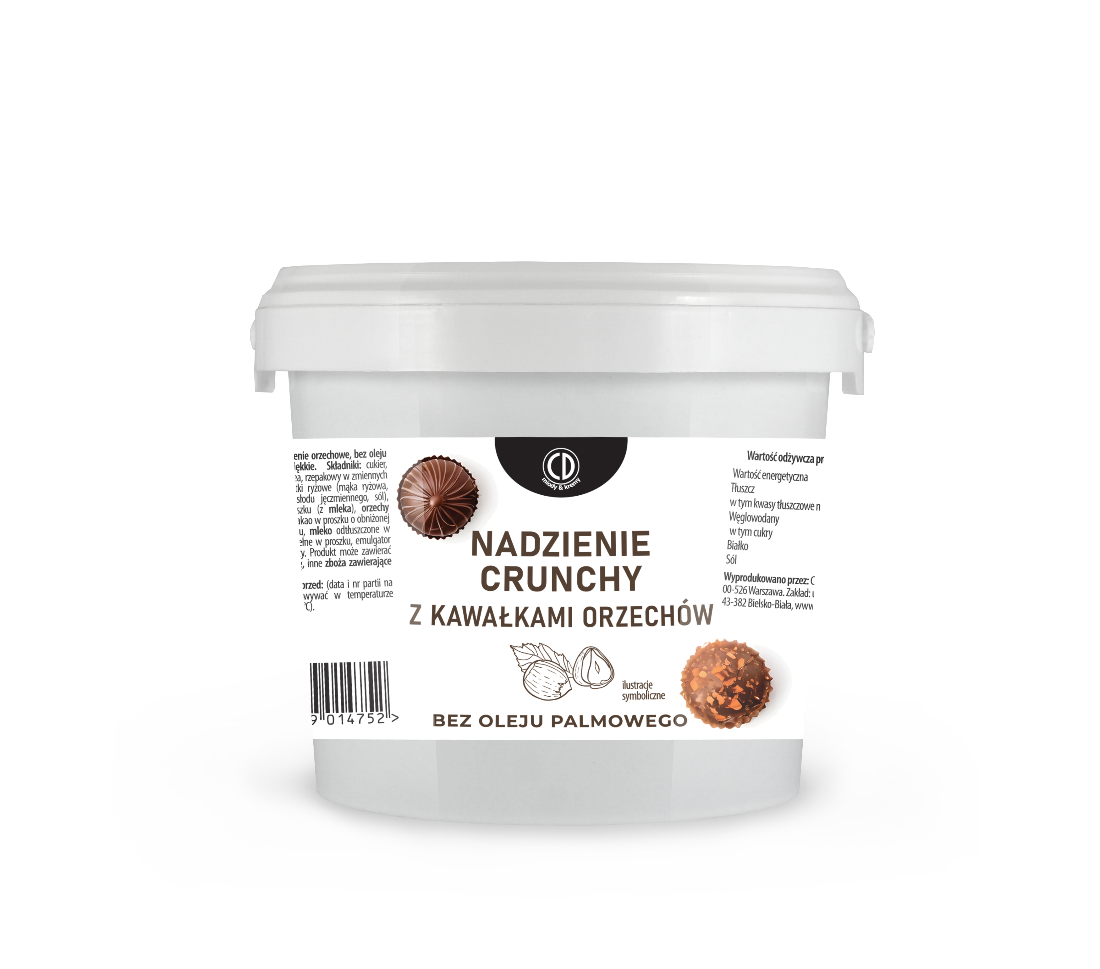 Cd Nadzienie Crunchy Z Kawałkami Orzechów, 1Kg