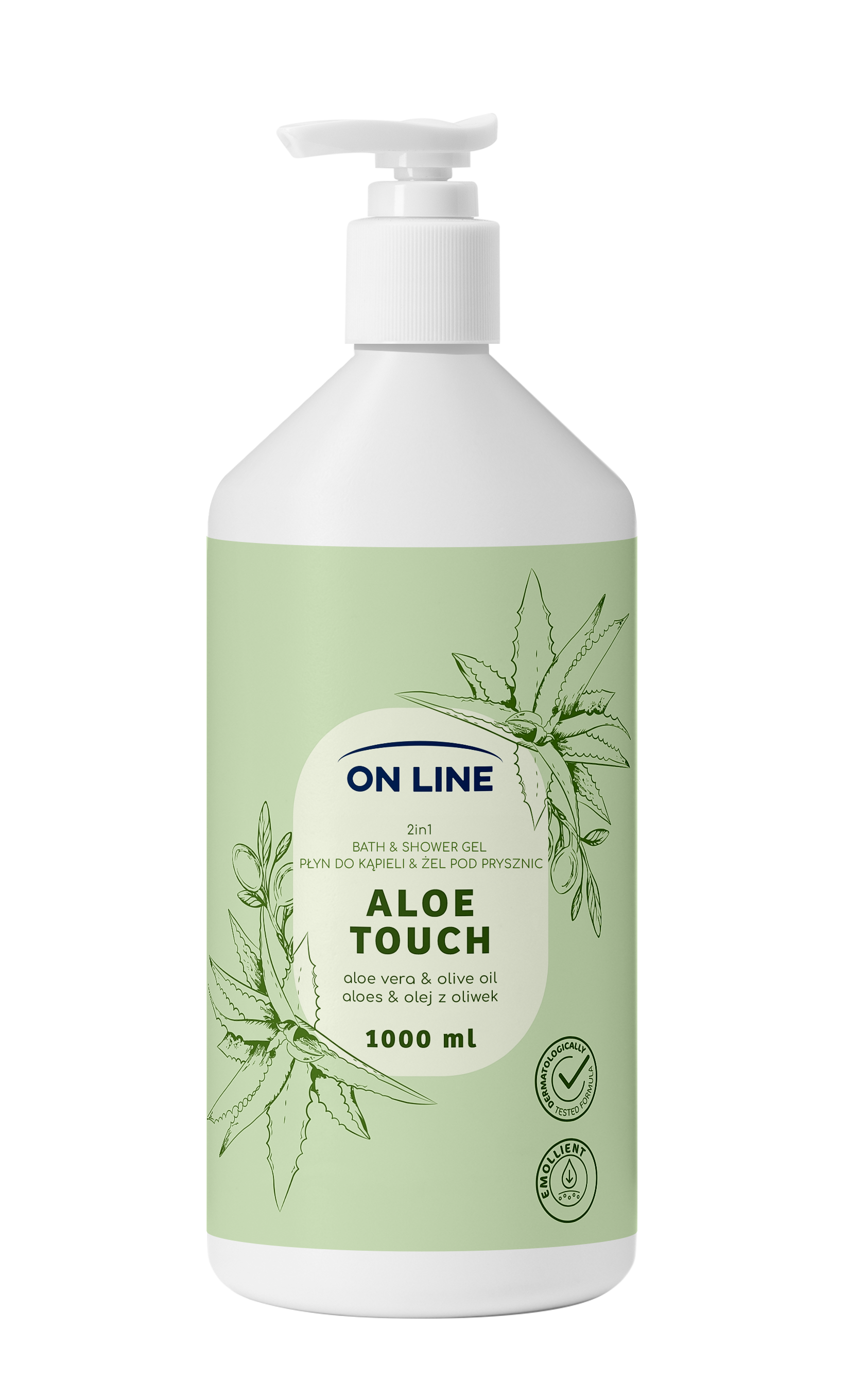 On Line Kremowy Żel 2W1 Aloe Touch 1L