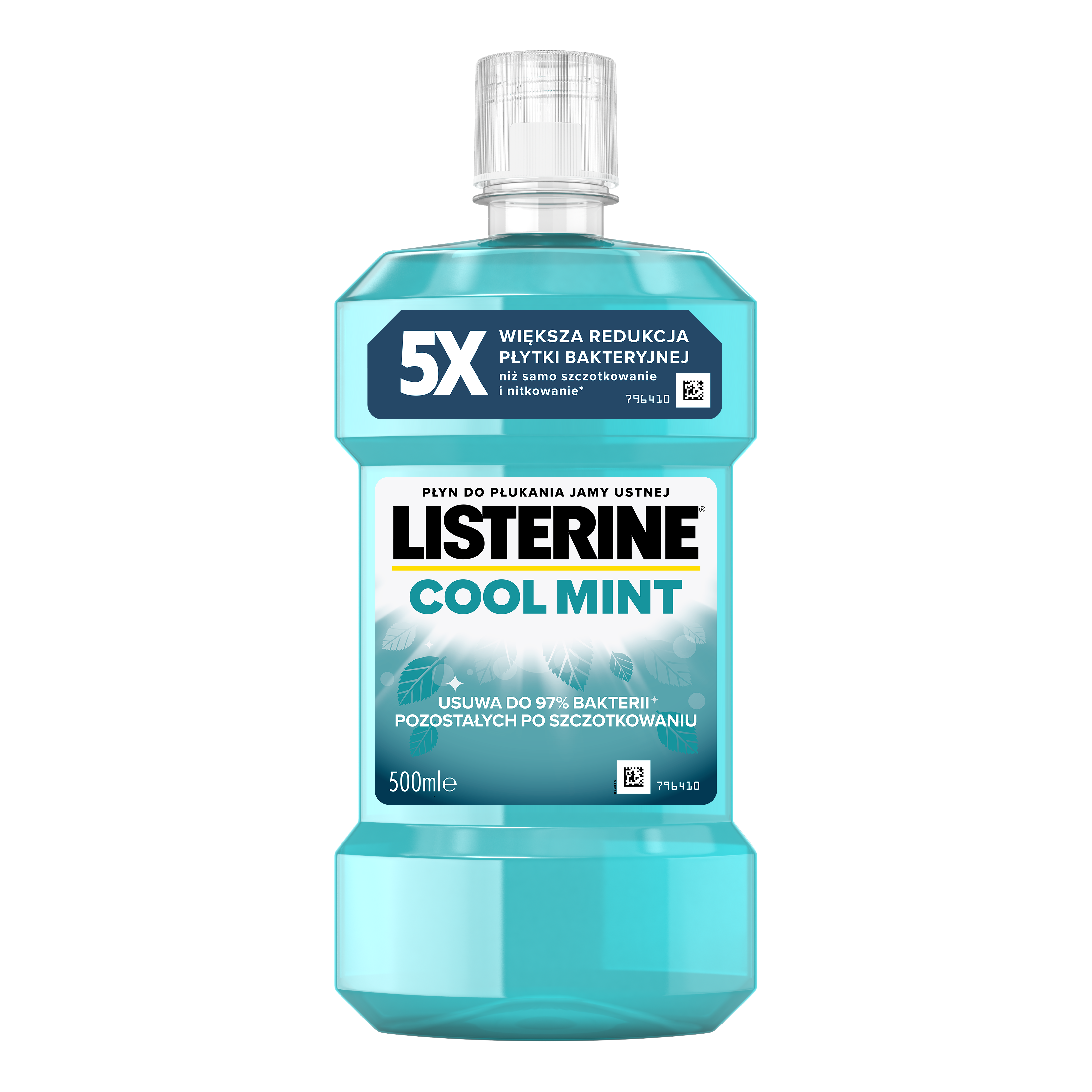 Listerine Cool Mint Płyn Do Płukania Jamy Ustnej 500 Ml