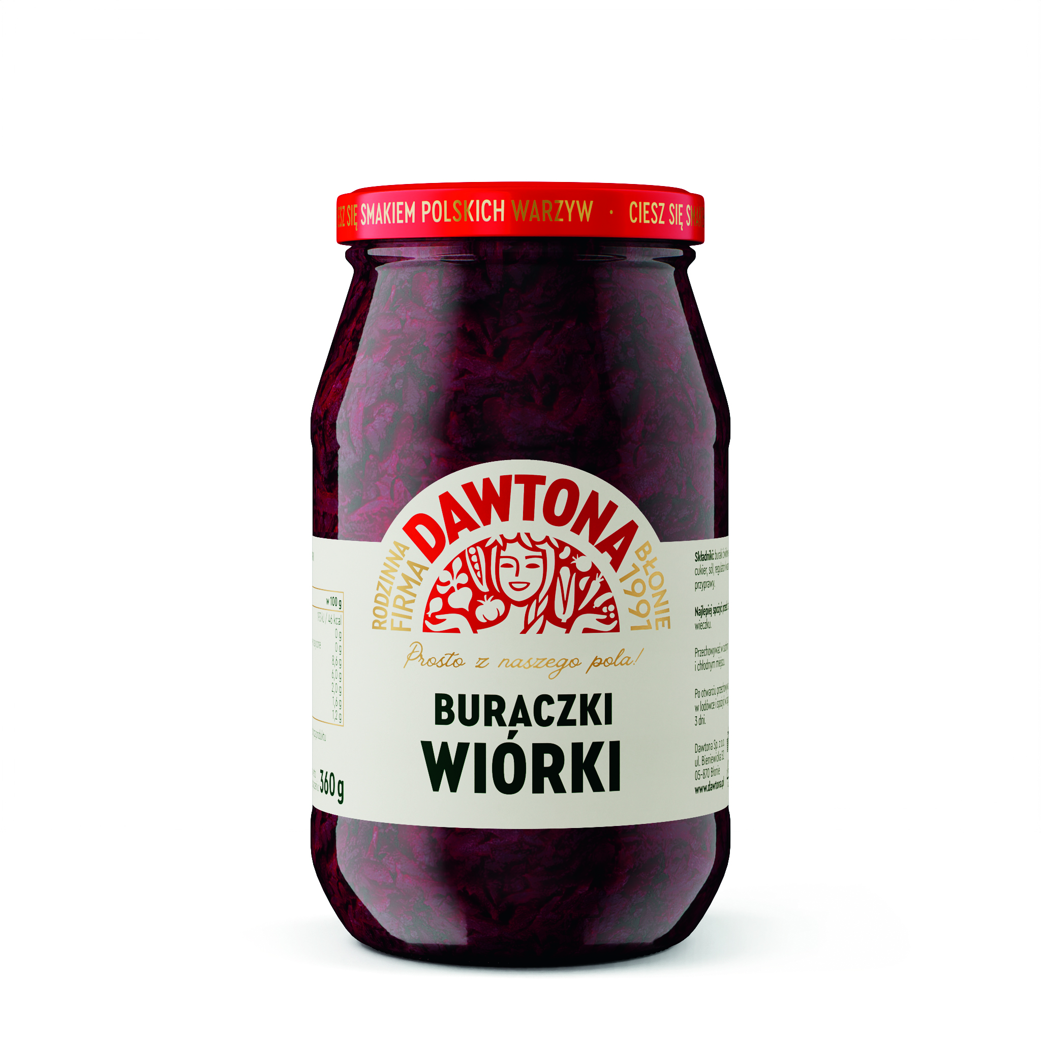 Buraczki Czerwone Wiórki 510G Dawtona
