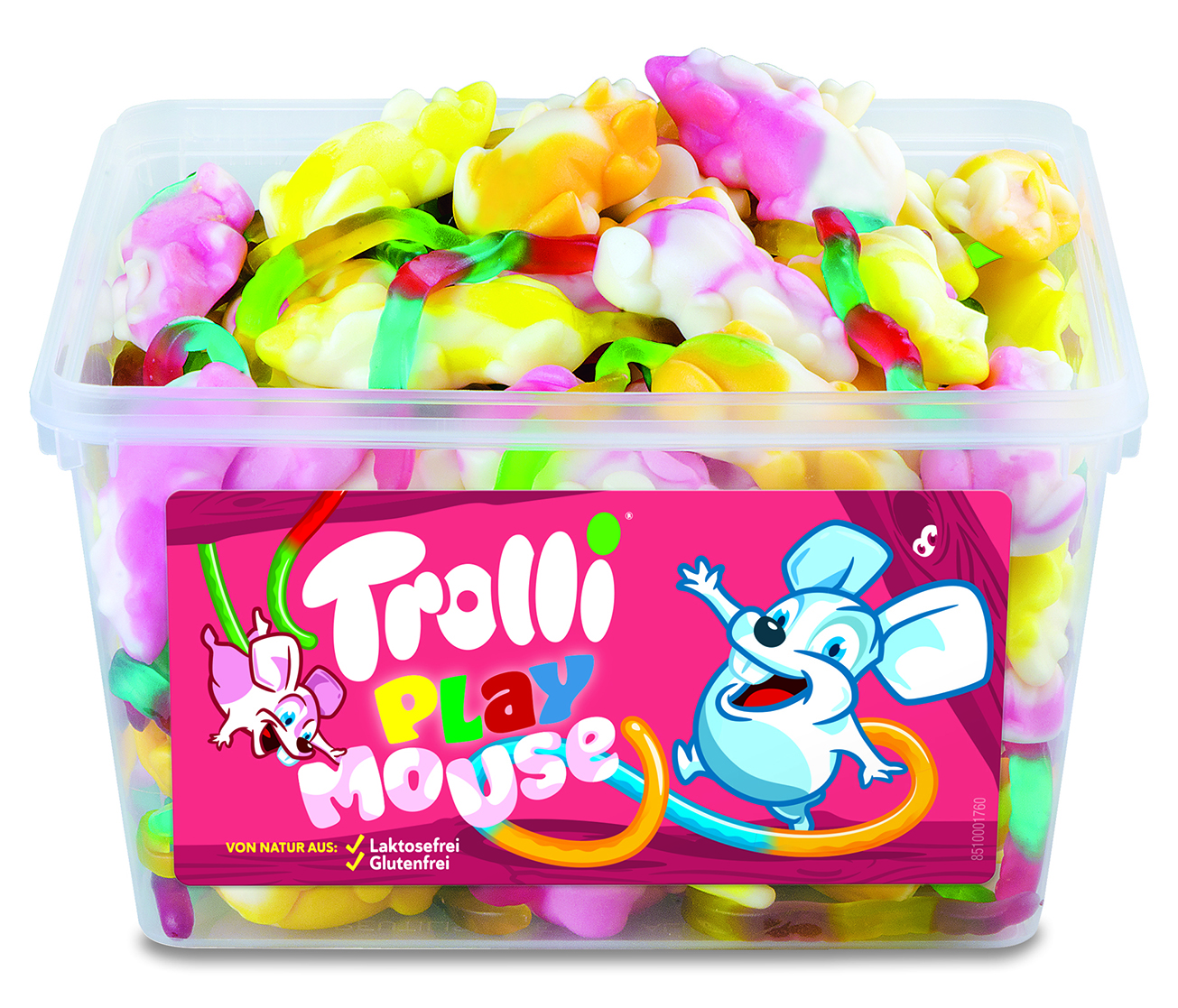 Trolli Playmouse Myszy Żelki O Smaku Owocowym 75 Szt. 1200 G