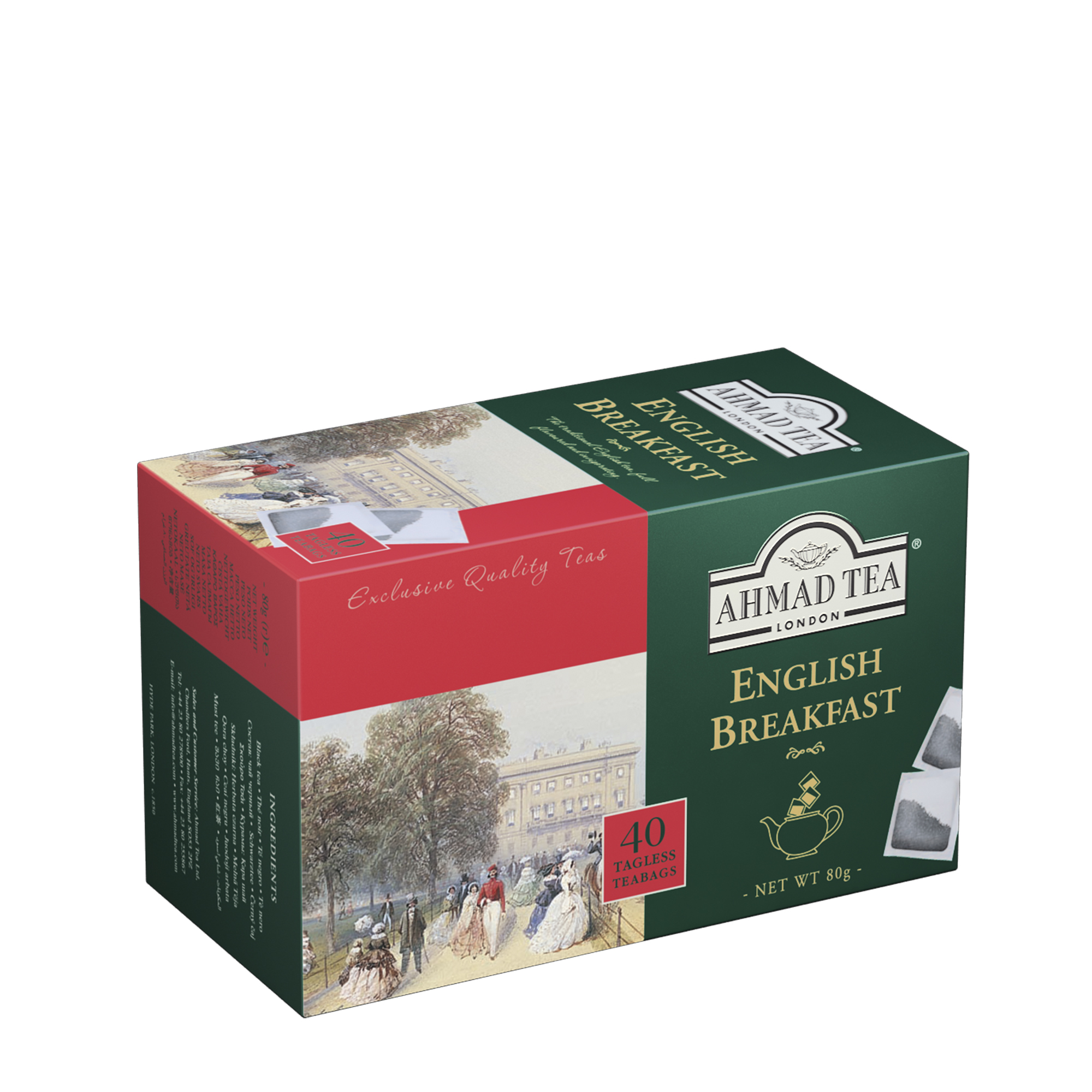English Breakfast Ahmad Tea 40Tbx2G B/Zawieszki