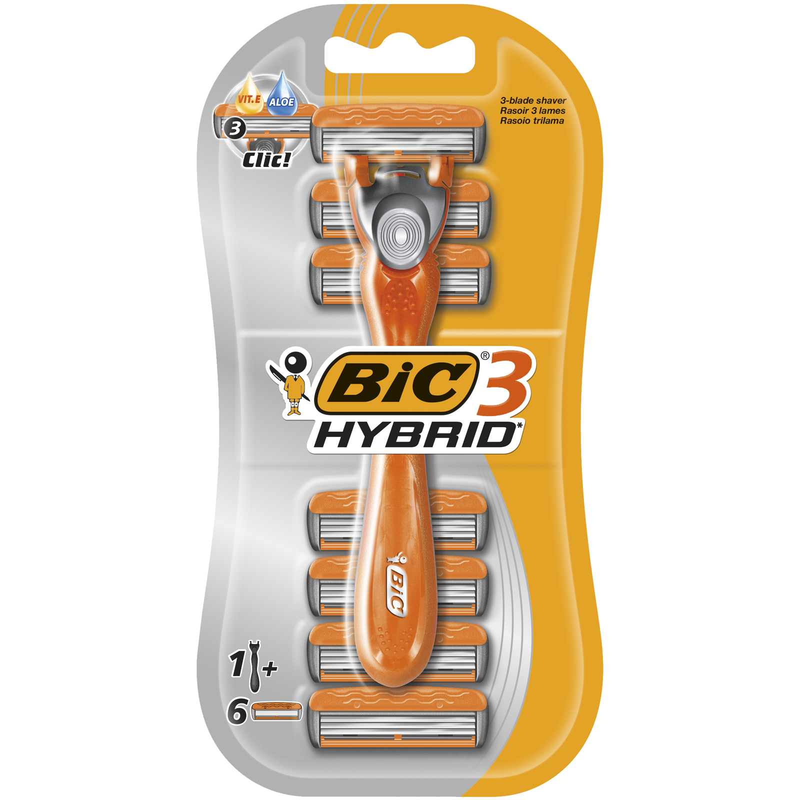 Bic 3 Hybrid Maszynka Do Golenia Blister Blister 1+6 Wkładów
