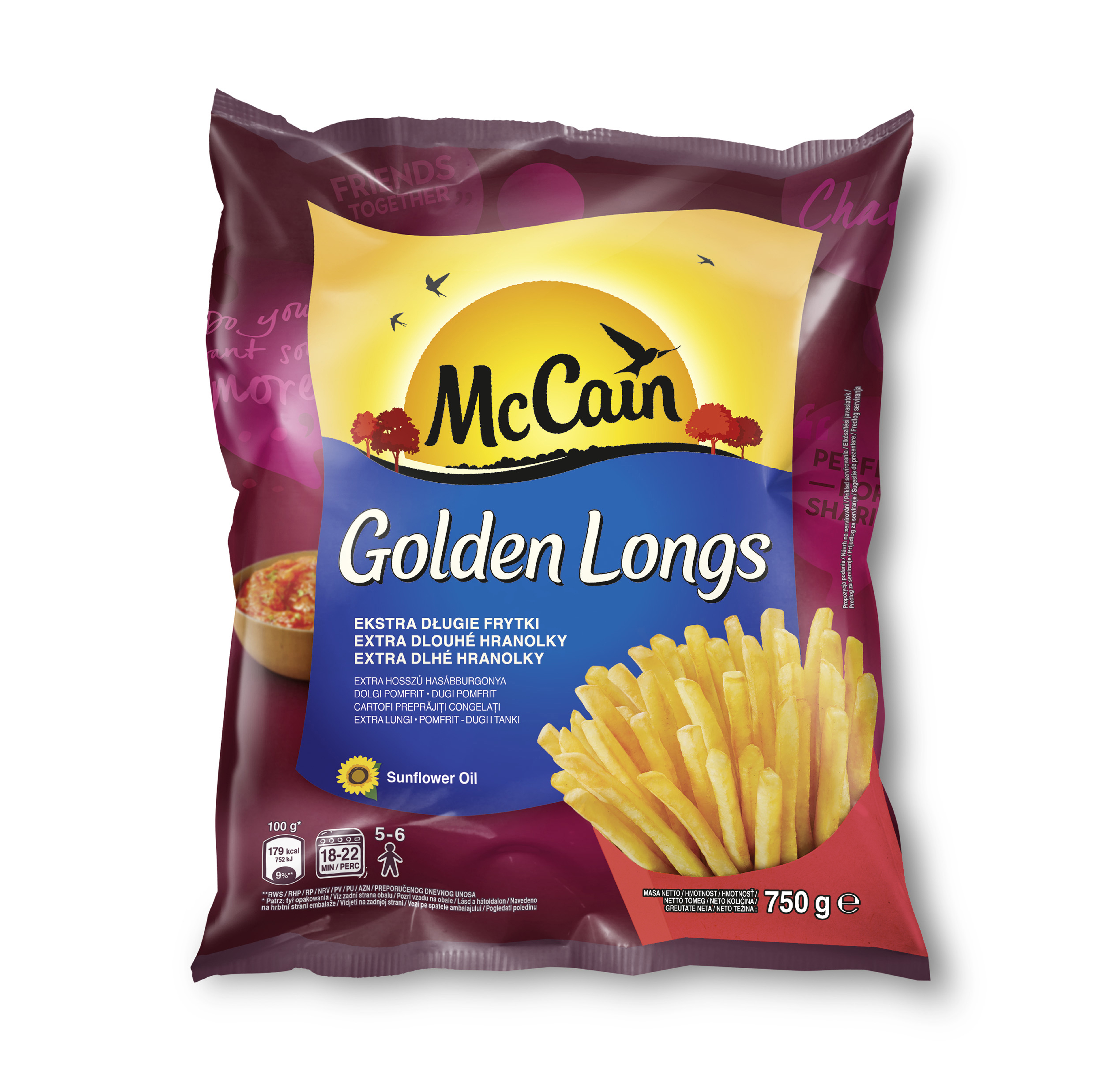 Mccain Golden Longs Ekstra Długie Frytki 750 G