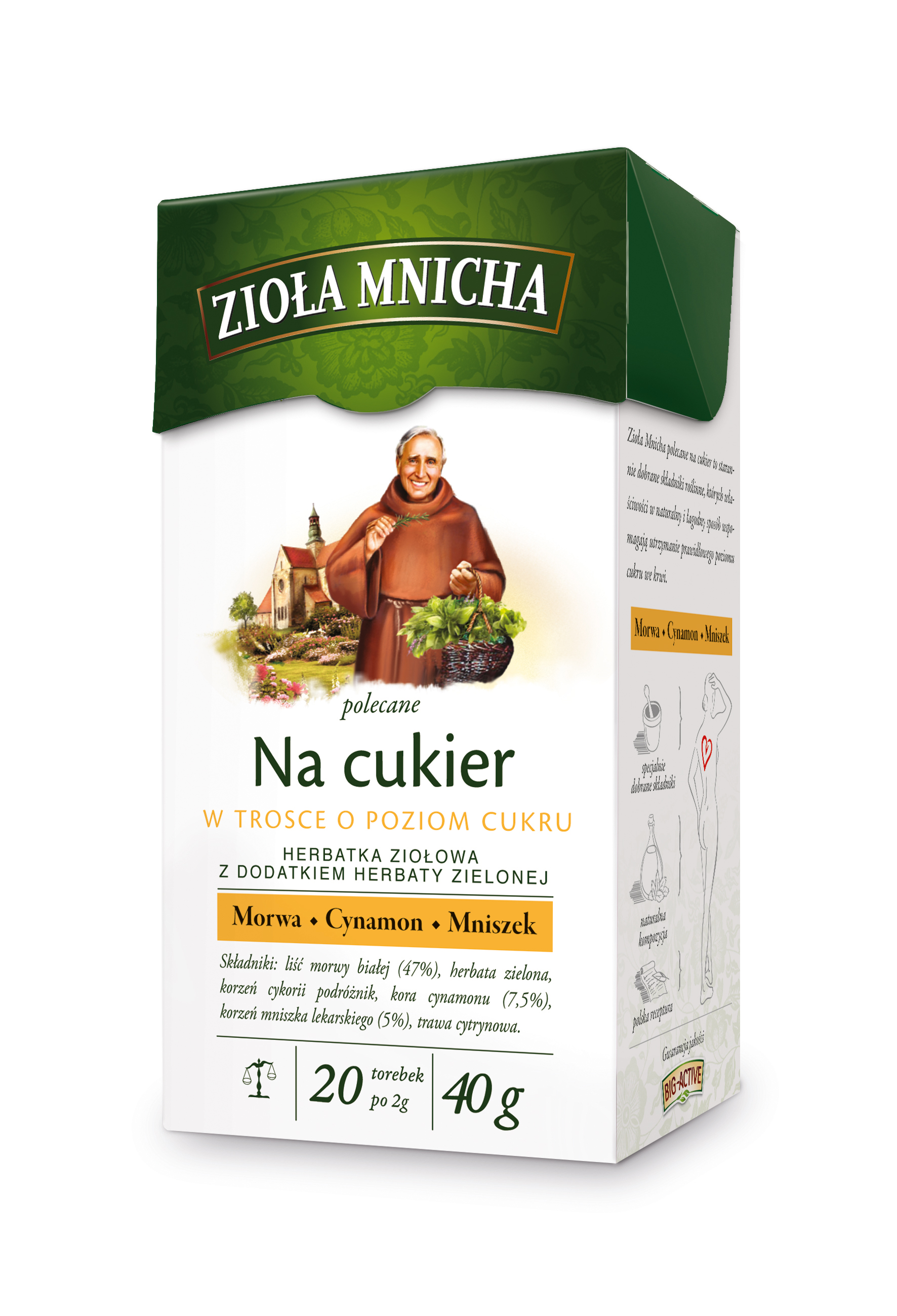 Zioła Mnicha - Na Cukier 20Tb/40G