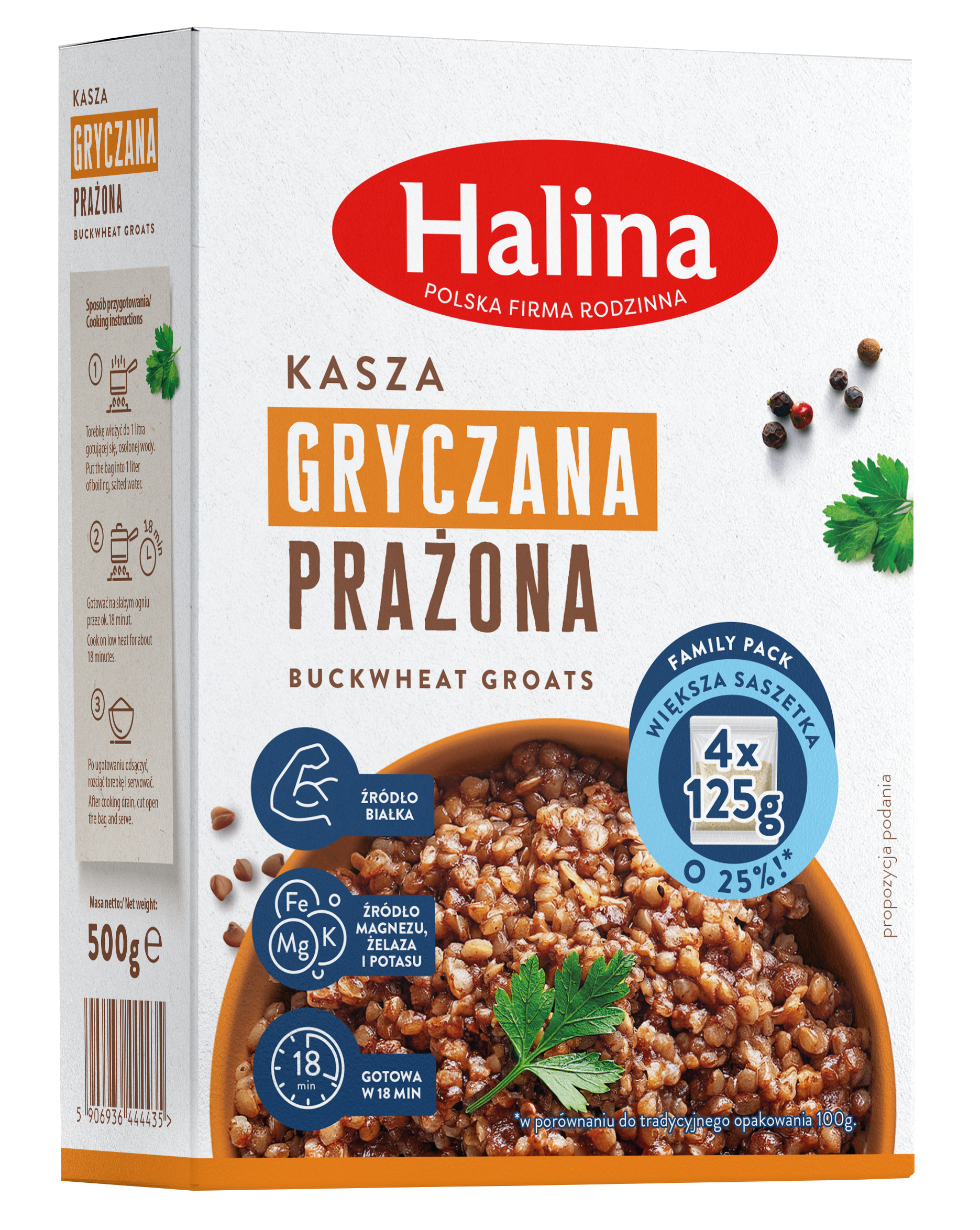 Halina Kasza Gryczana Prażona 4X125G