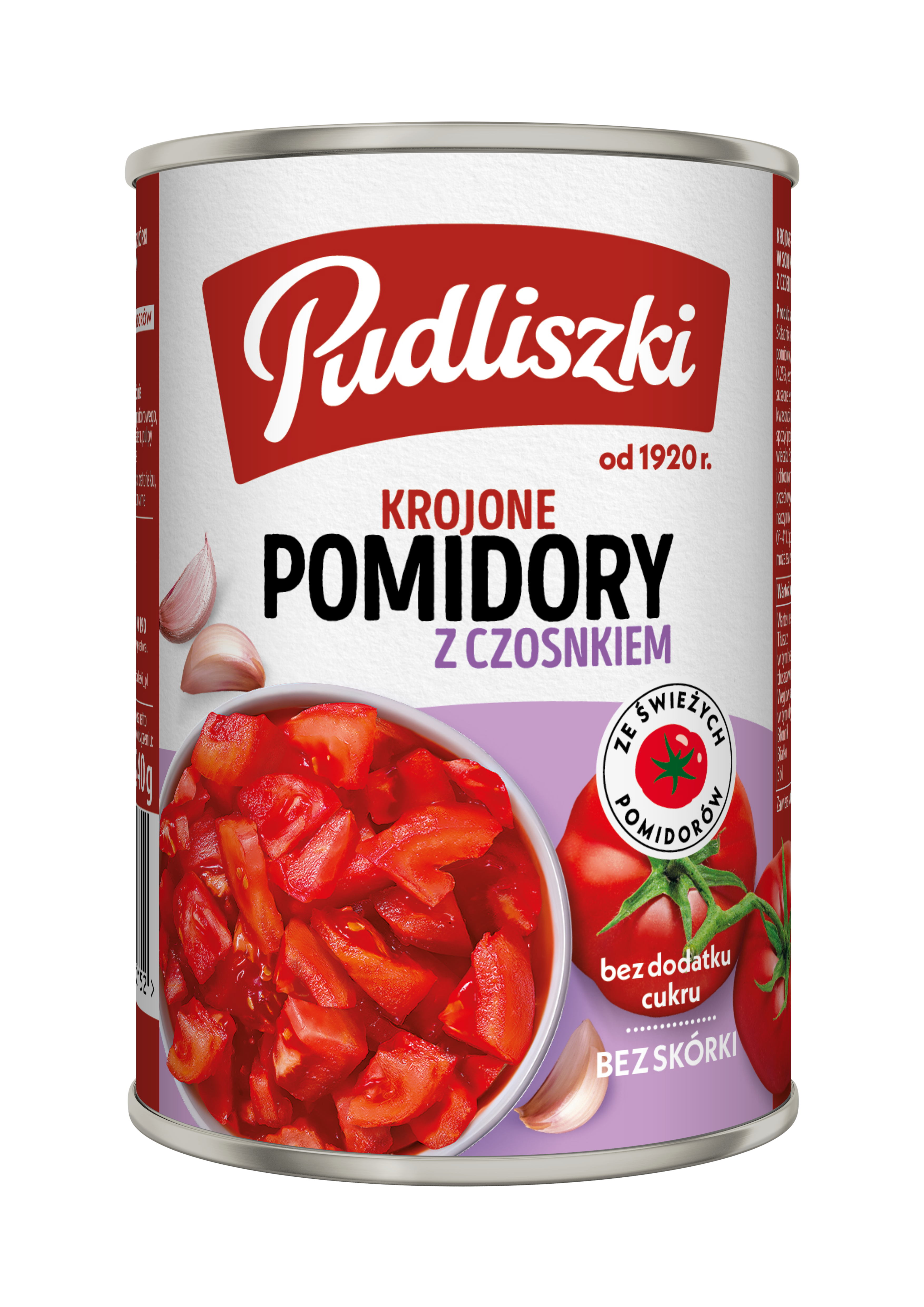 Pomidory Krojone Z Czosnkiem Pudliszki 400G