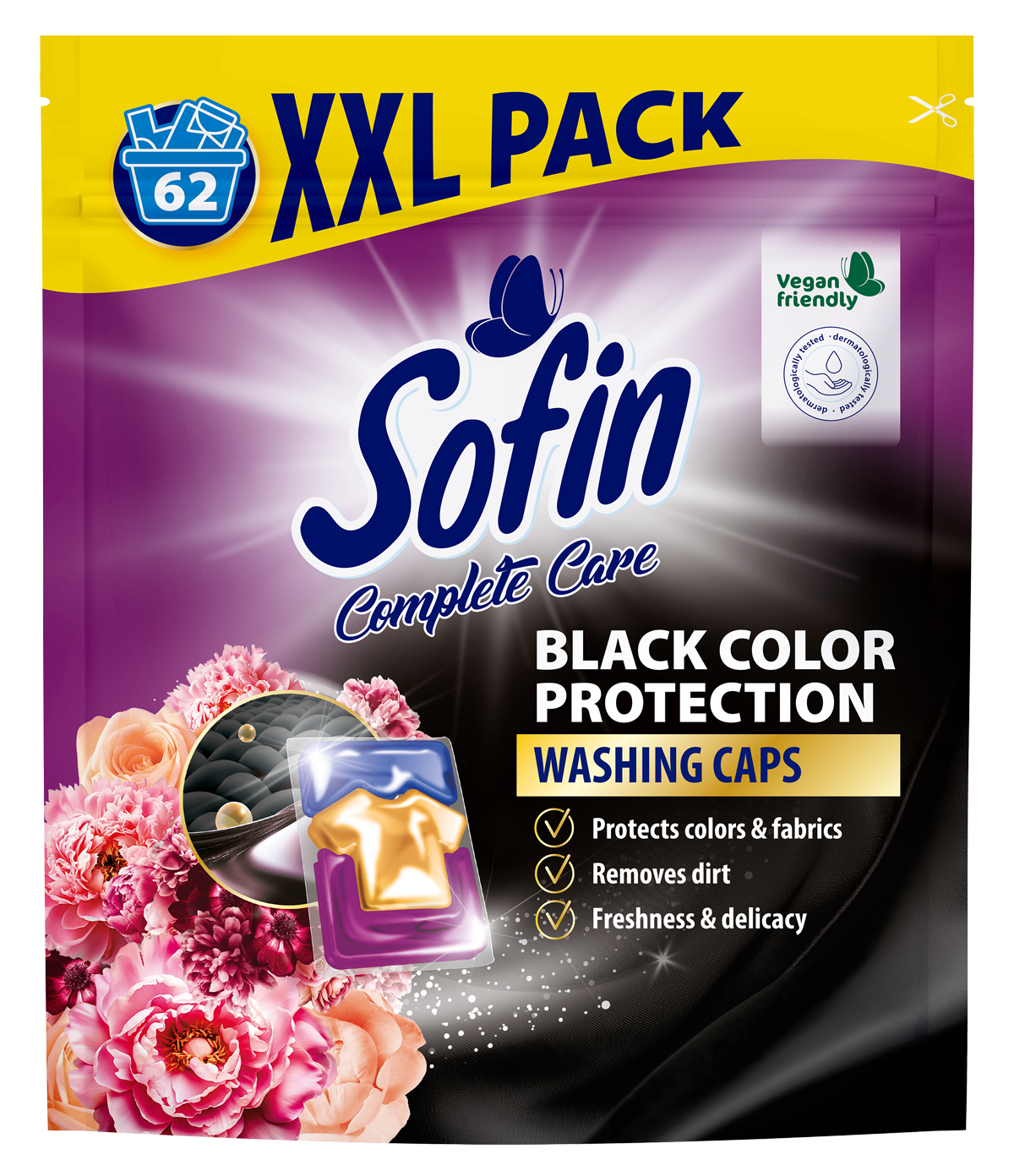 Sofin Kapsułki Do Prania Tkanin Czarnych I Ciemnych 62Szt.