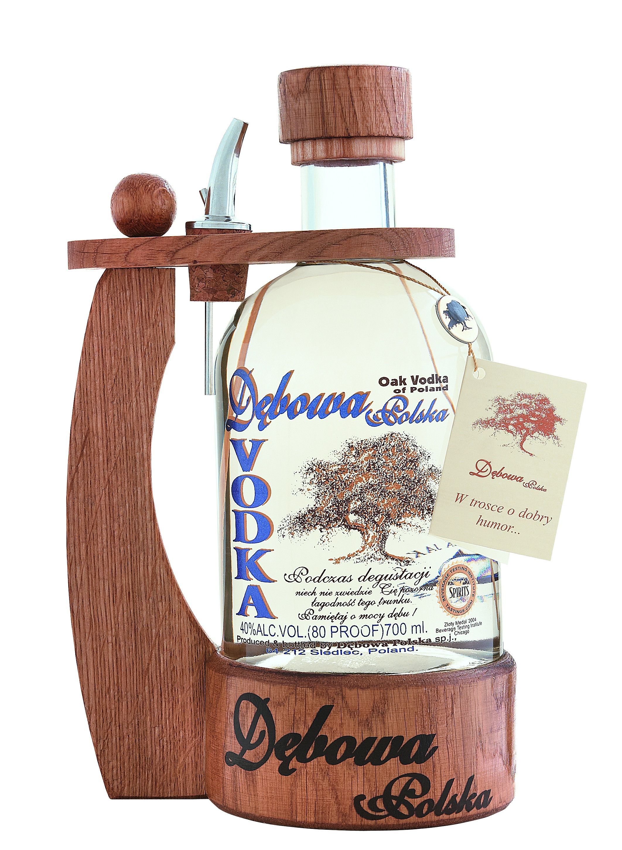 Wódka Dębowa Polska 700Ml 40% Z Uchem Dębowym